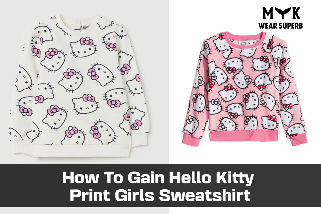 How To Gain Hello Kitty Print Girls Sweatshirt