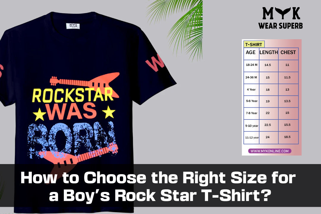 How to Choose the Right Size for a Boy's Rock Star T-Shirt