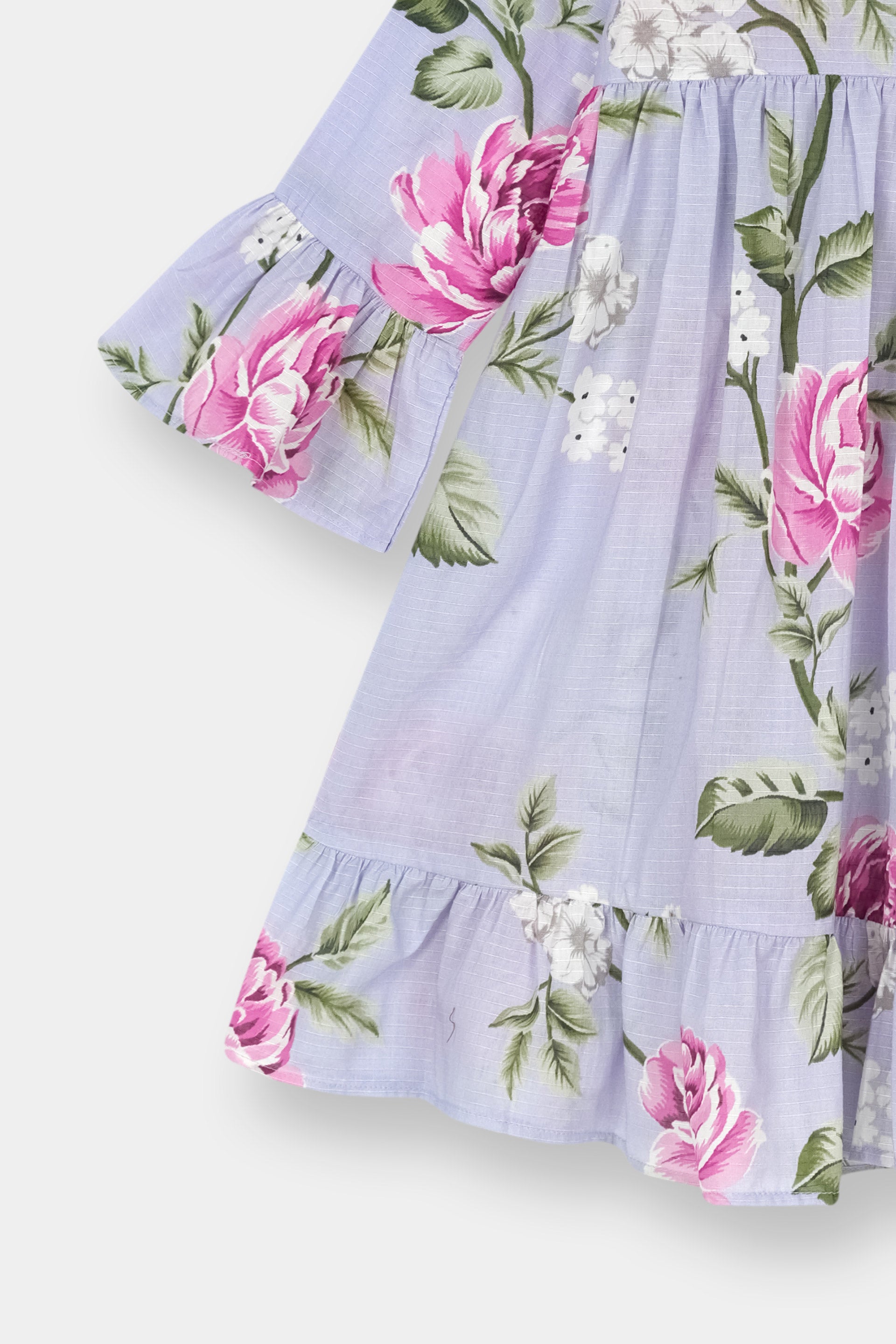 Luxury Cotton Lawn Girls 2 Piece Suit – Lilac Pink Floral - MYK_Fatimas