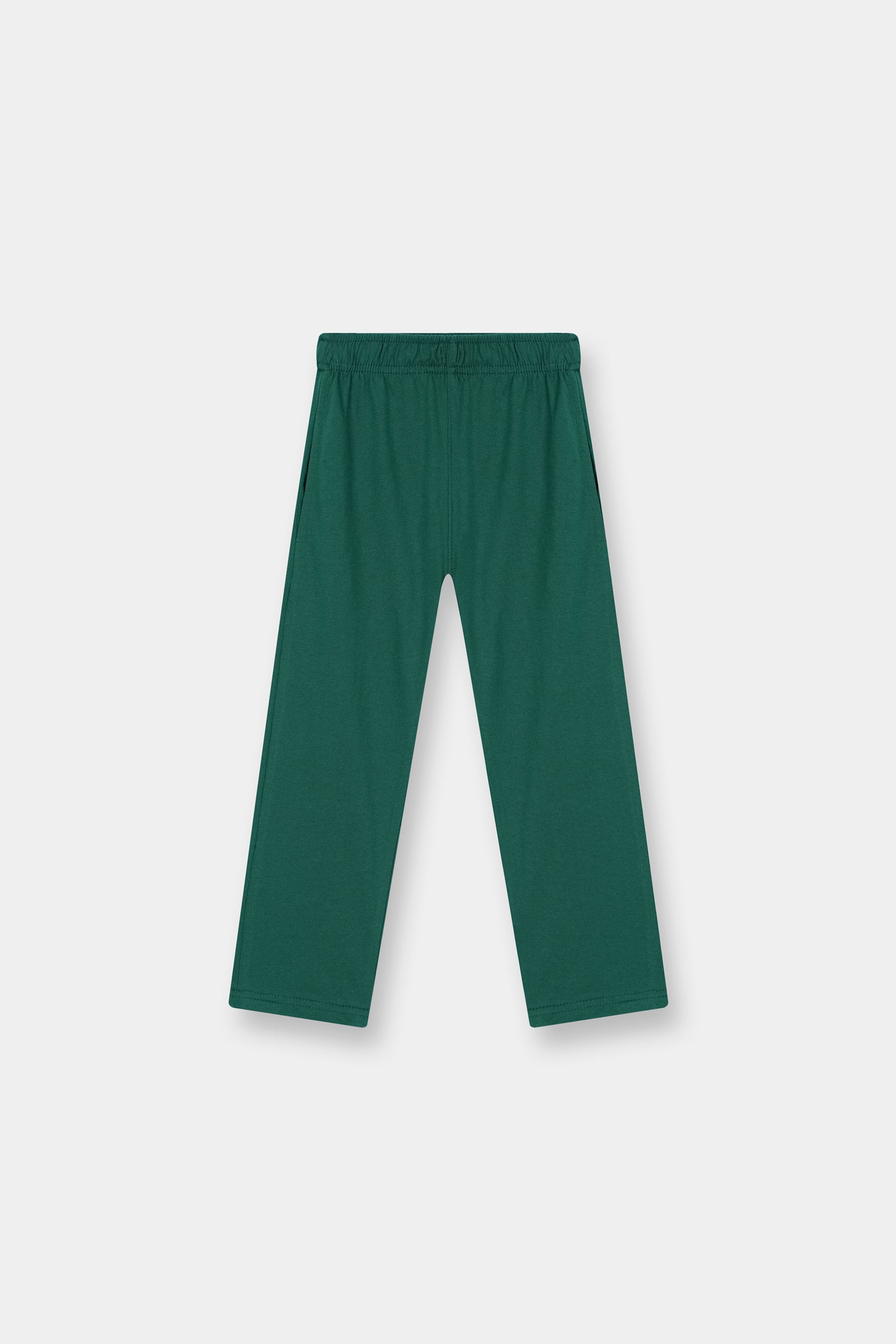 Boys Green White Striped Casual Co Ord Set