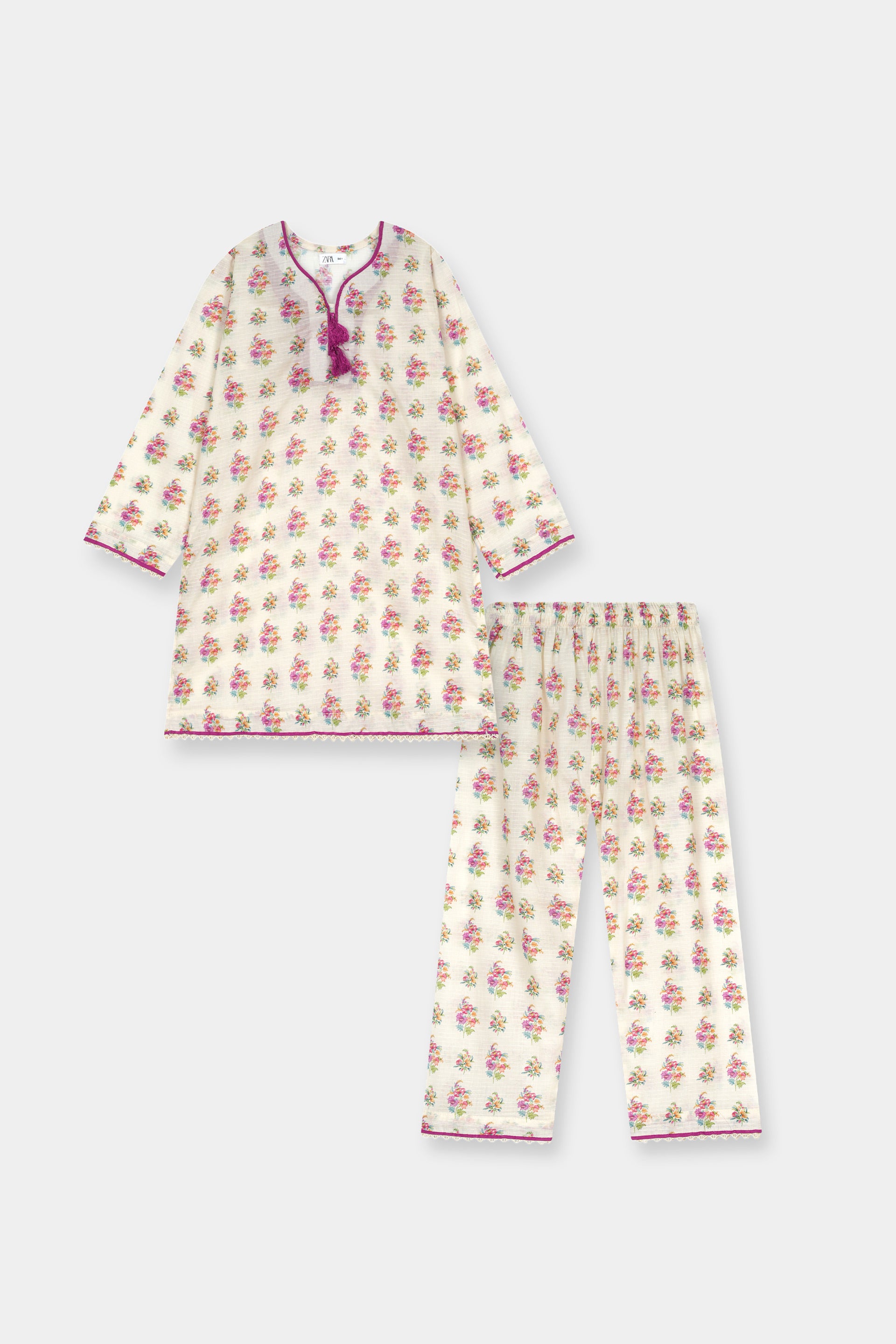 Luxury Dora Cotton Lawn Girls 2 Piece Suit