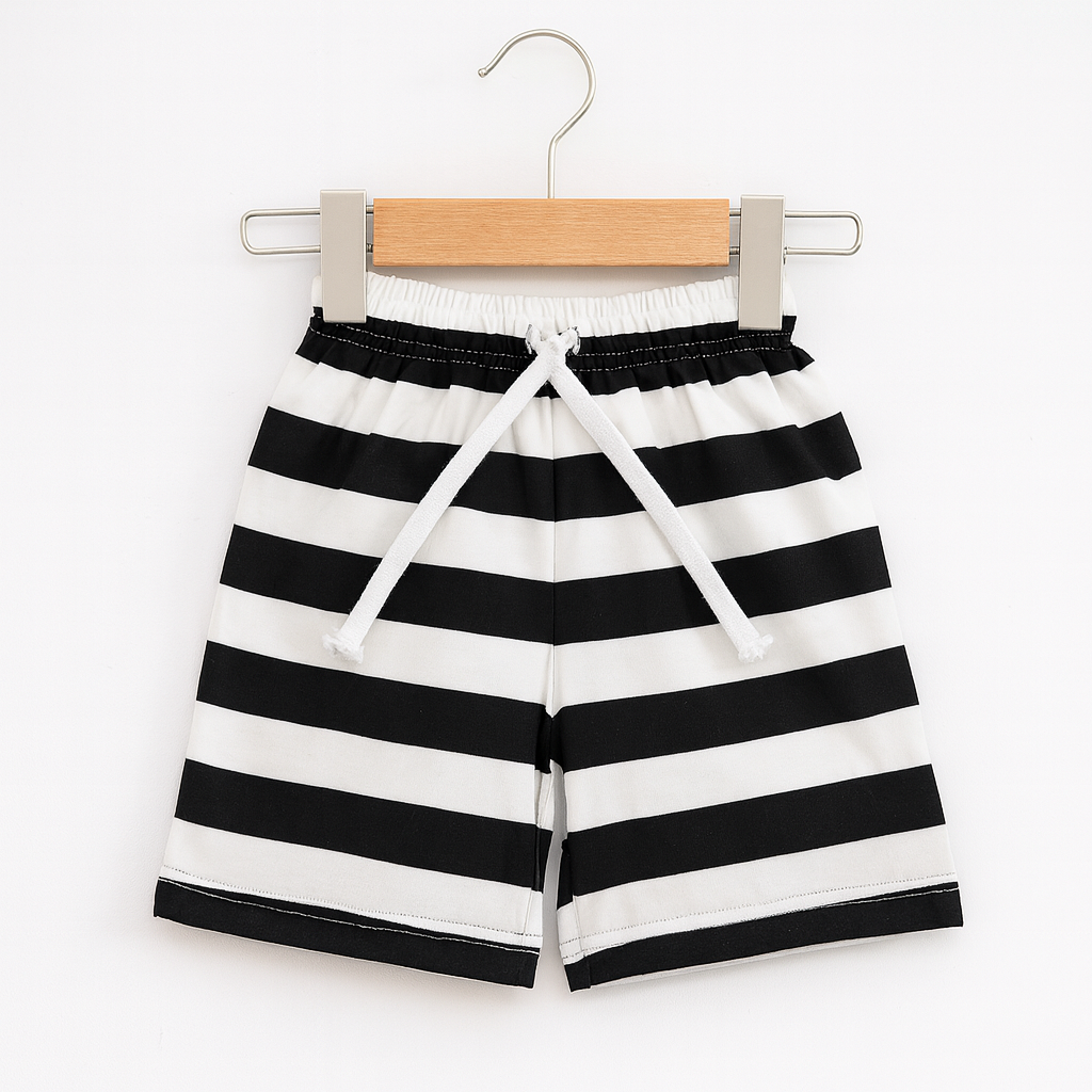 Adventure Begins Boys Summer Set – Monochrome Jeep Graphic Outfit