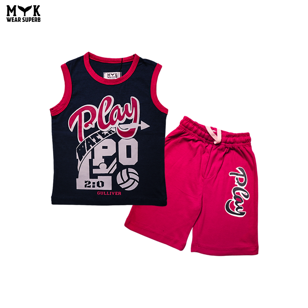 Play Water Polo Sleeveless Summer Set for Boys – Bold & Sporty