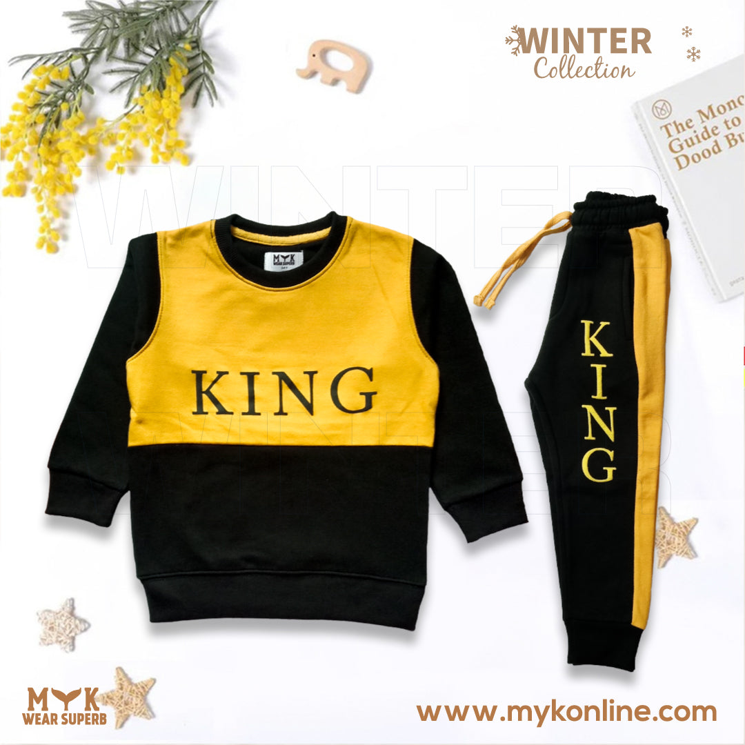 KIDS KING SWEAT SHIRT WITH TROUSER