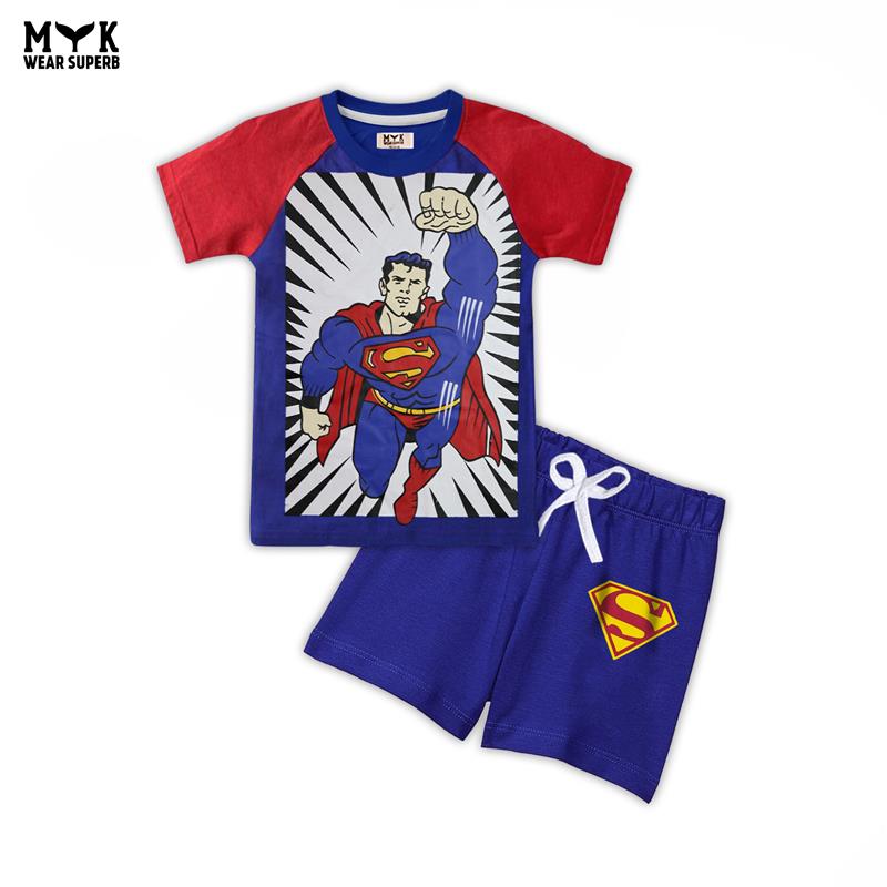 Superman Kids Summer T-Shirt & Shorts Set