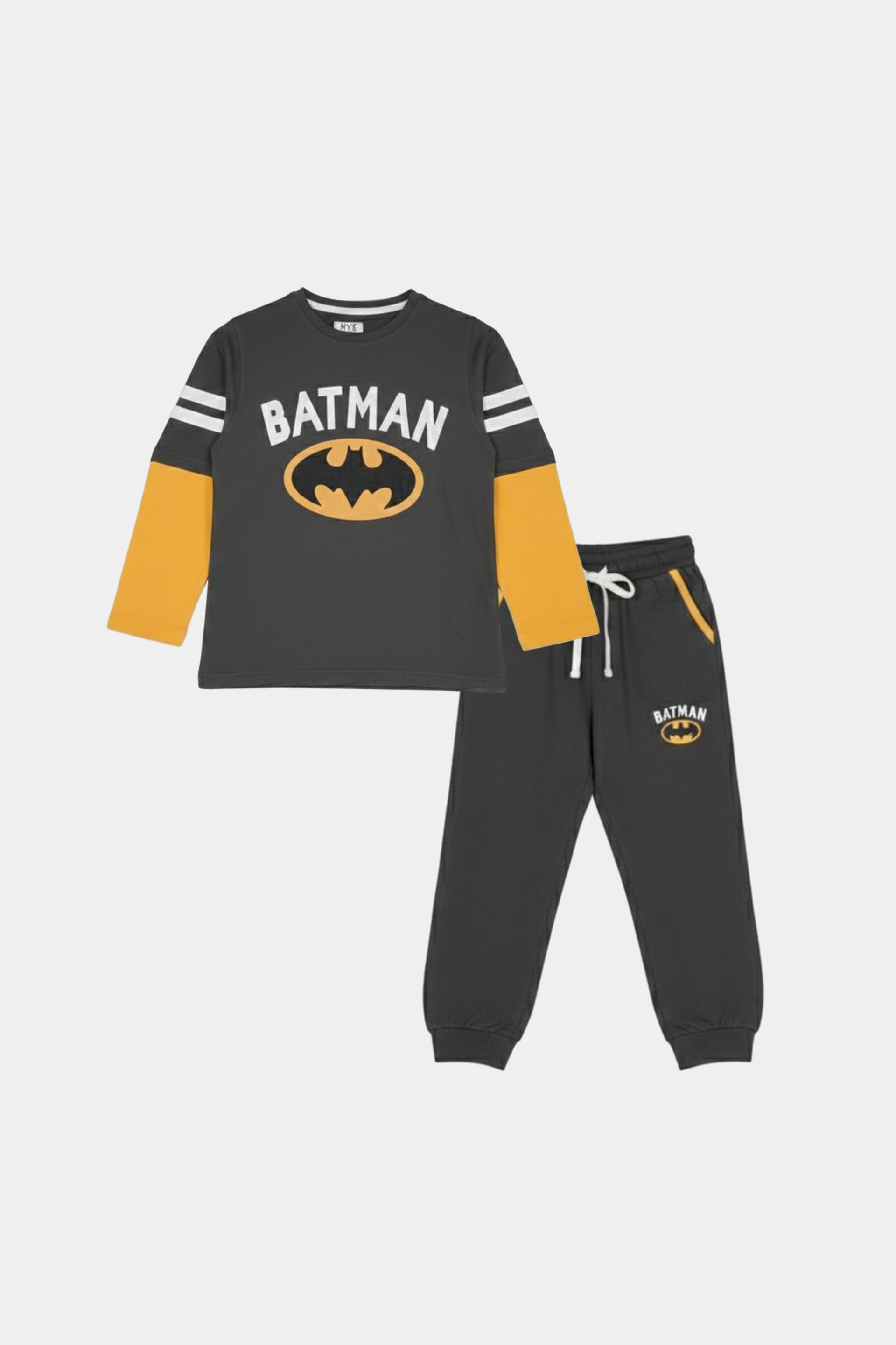 Batman Brown Kids 2 Piece Outfit – Long Sleeve Shirt & Trouser Set - MYK_Fatimas