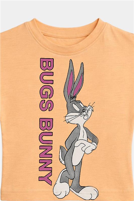 Bugs Bunny Girls Summer Outfit – Peach Ruffle Sleeve Set - MYK_Fatimas