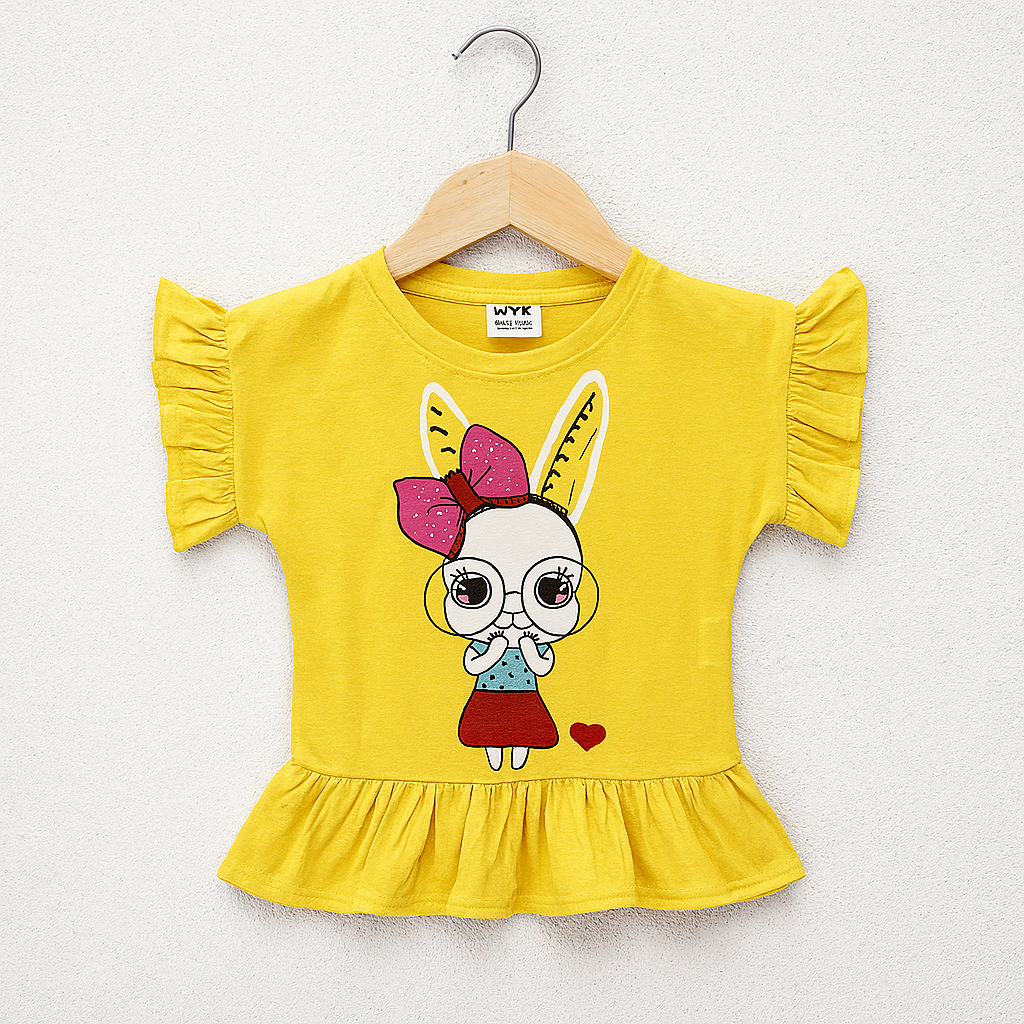 Sunny Bunny Ruffle Top & Heart Jogger Set