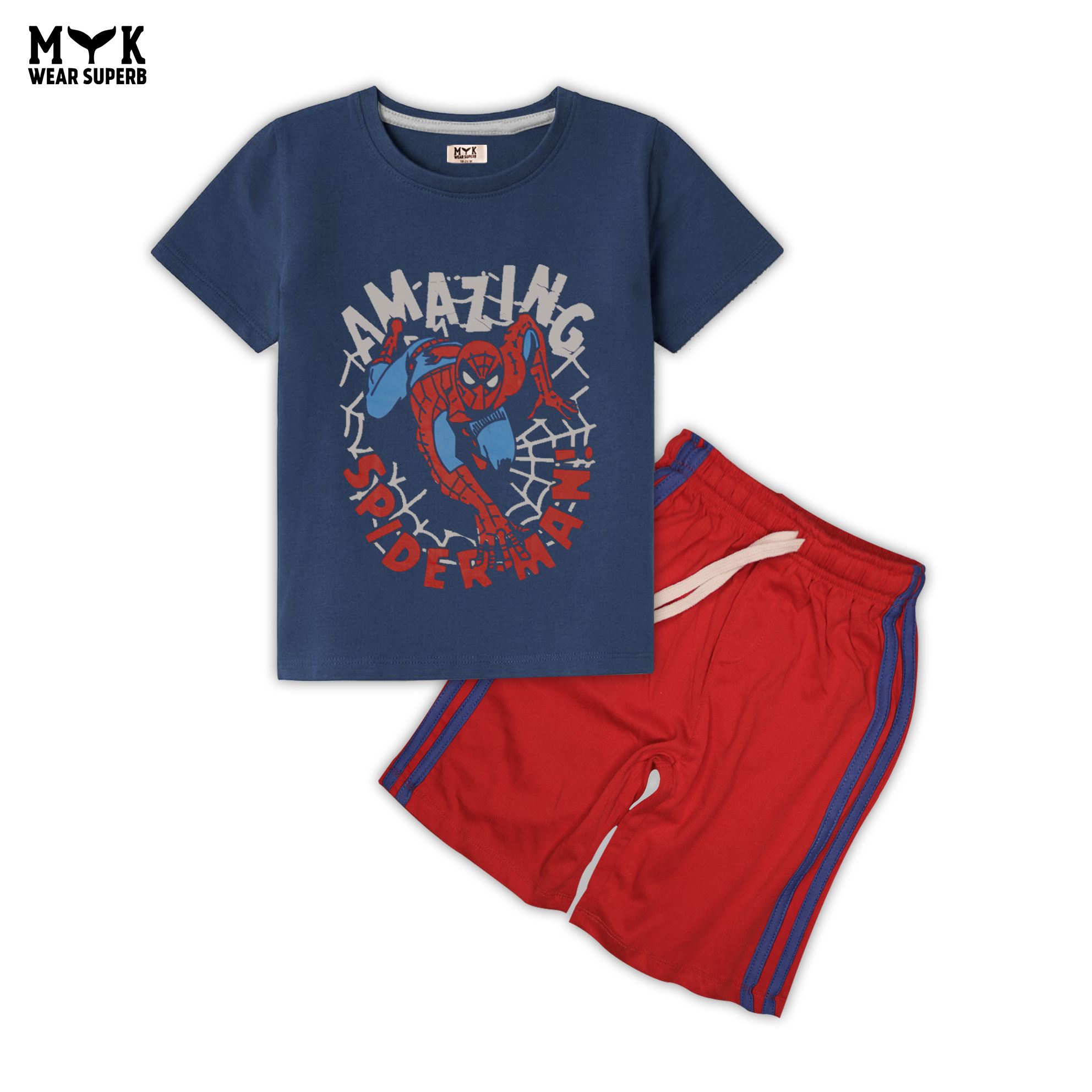 Boys Amazing Spider-Man T-Shirt & Shorts Set