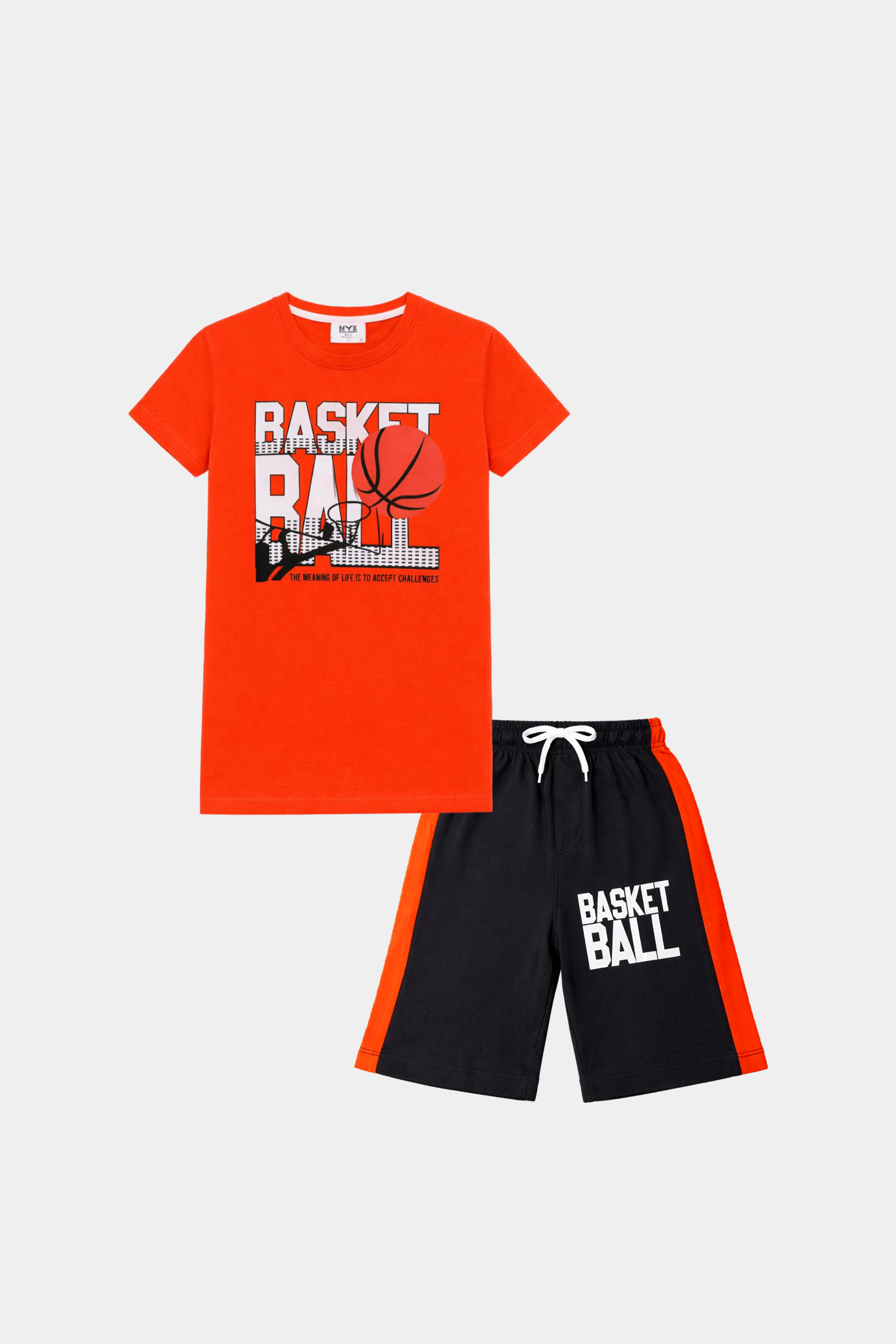 Basketball Champ" Boys' Summer Sports Co-Ord Set - MYK_Fatimas