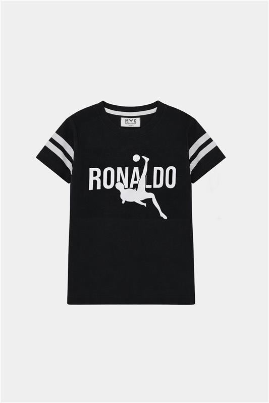 Ronaldo Inspired Black Summer Set for Boys - MYK_Fatimas