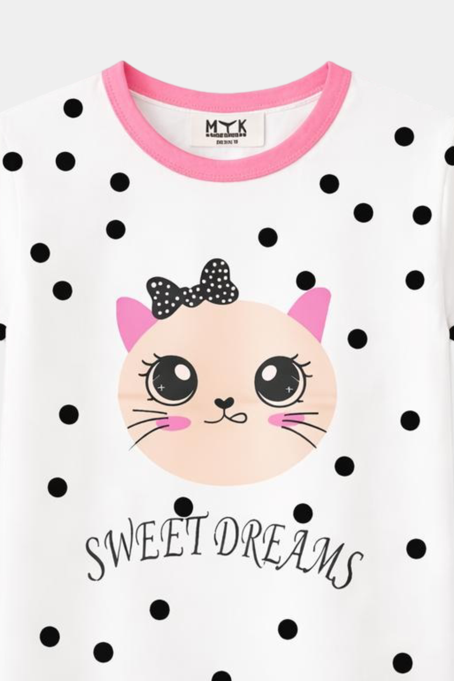 Sweet Dreams Summer Garment with Cute Cat Design by MYK - MYK_Fatimas