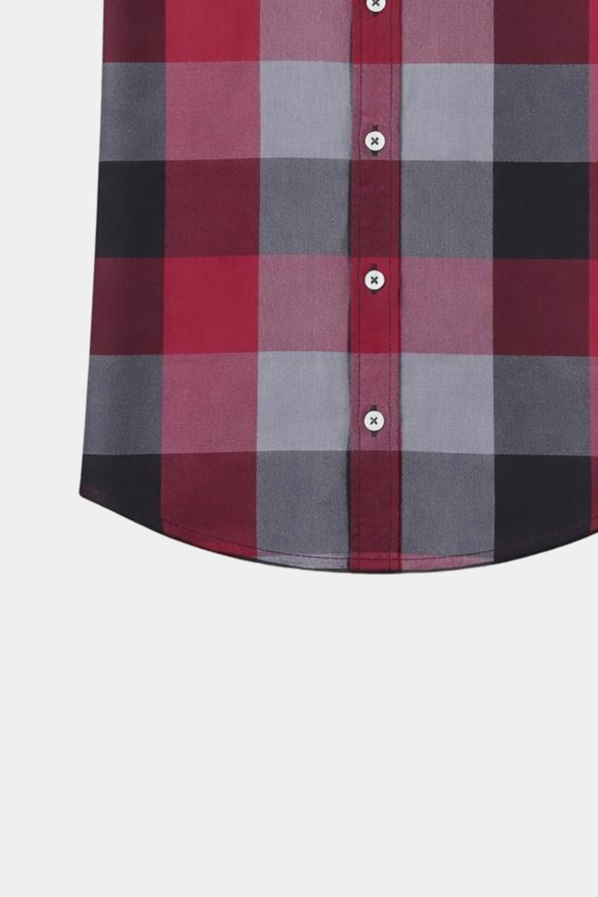 Boys Red & Grey Checkered Shirt with Matching Shorts Summer Outfit Set - MYK_Fatimas