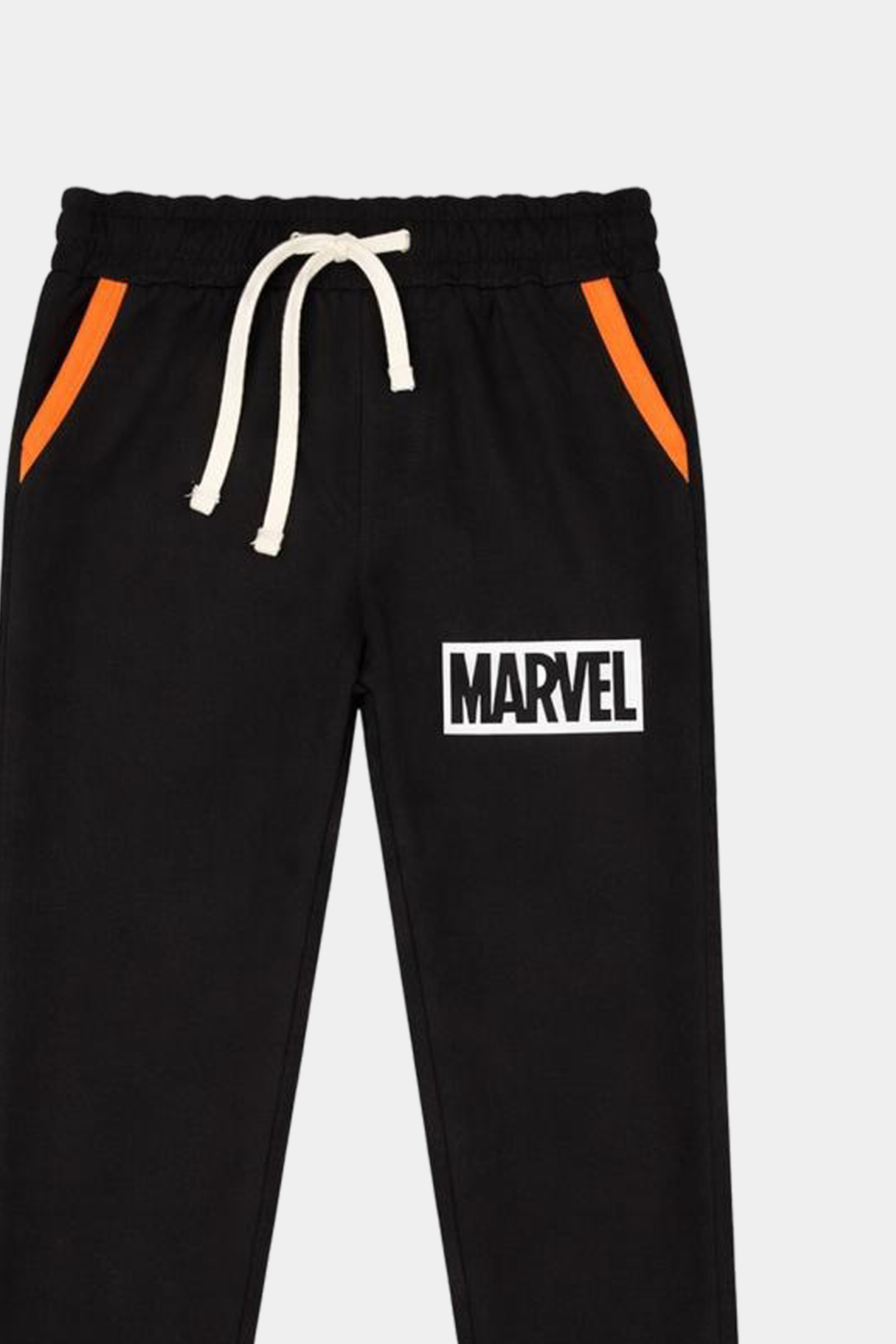 Marvel-Inspired Black Trouser & Orange Shirt Set for Kids – Superhero - MYK_Fatimas