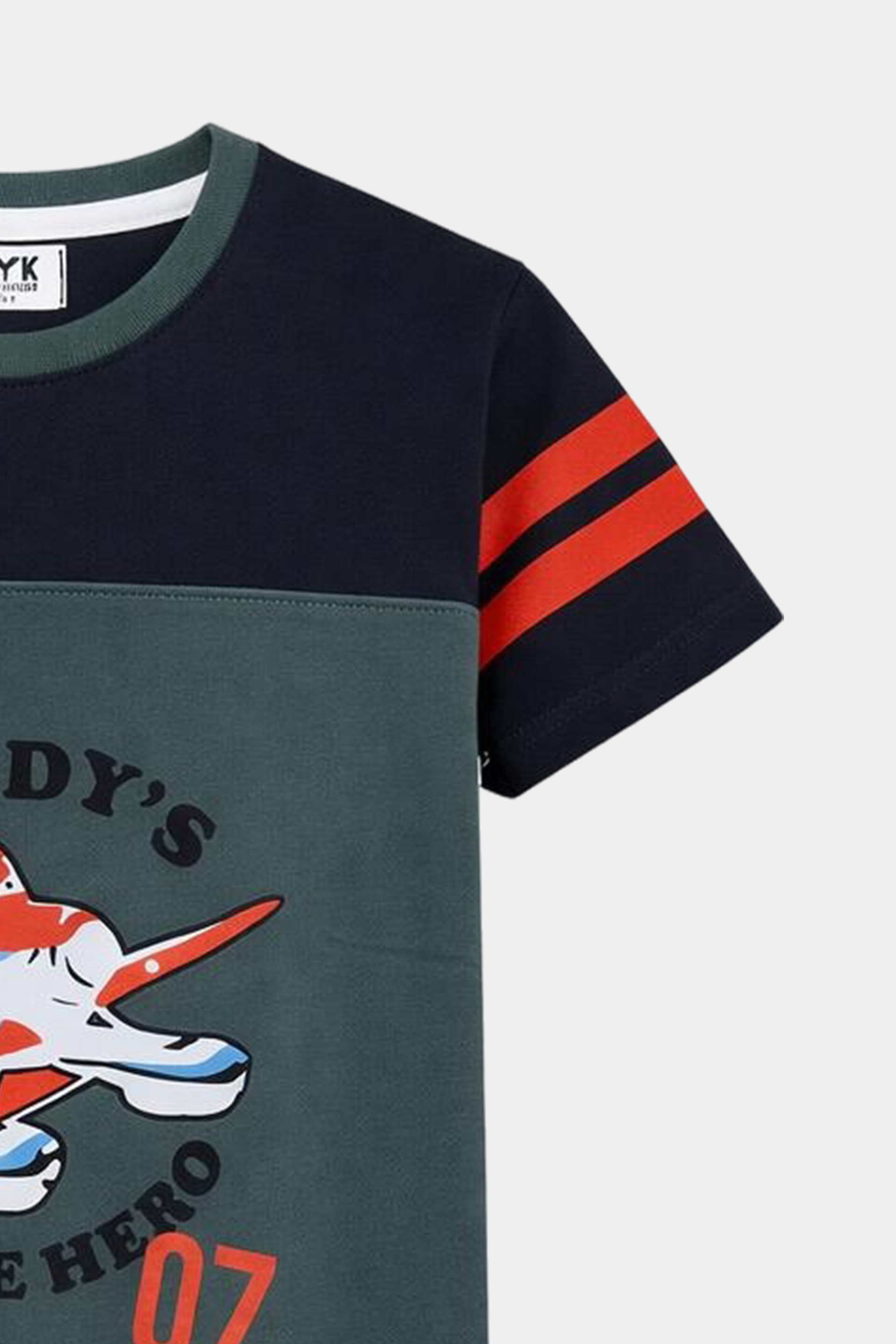 Daddy’s Little Hero Boys Summer Set – Airplane Print Tee with No. 07 Shorts - MYK_Fatimas