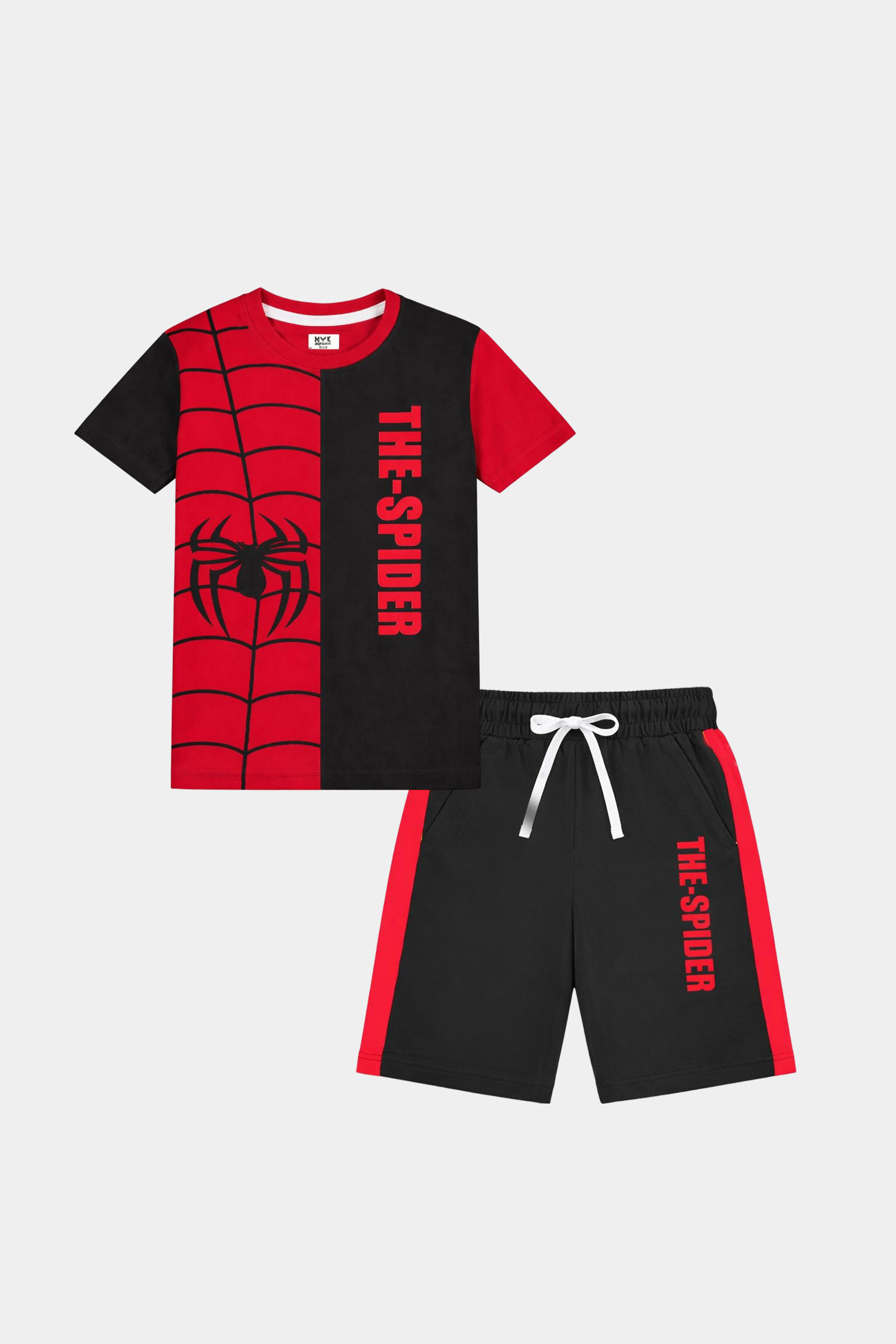The Spider Boys’ Summer Set – Red & Black Superhero Edition - MYK_Fatimas