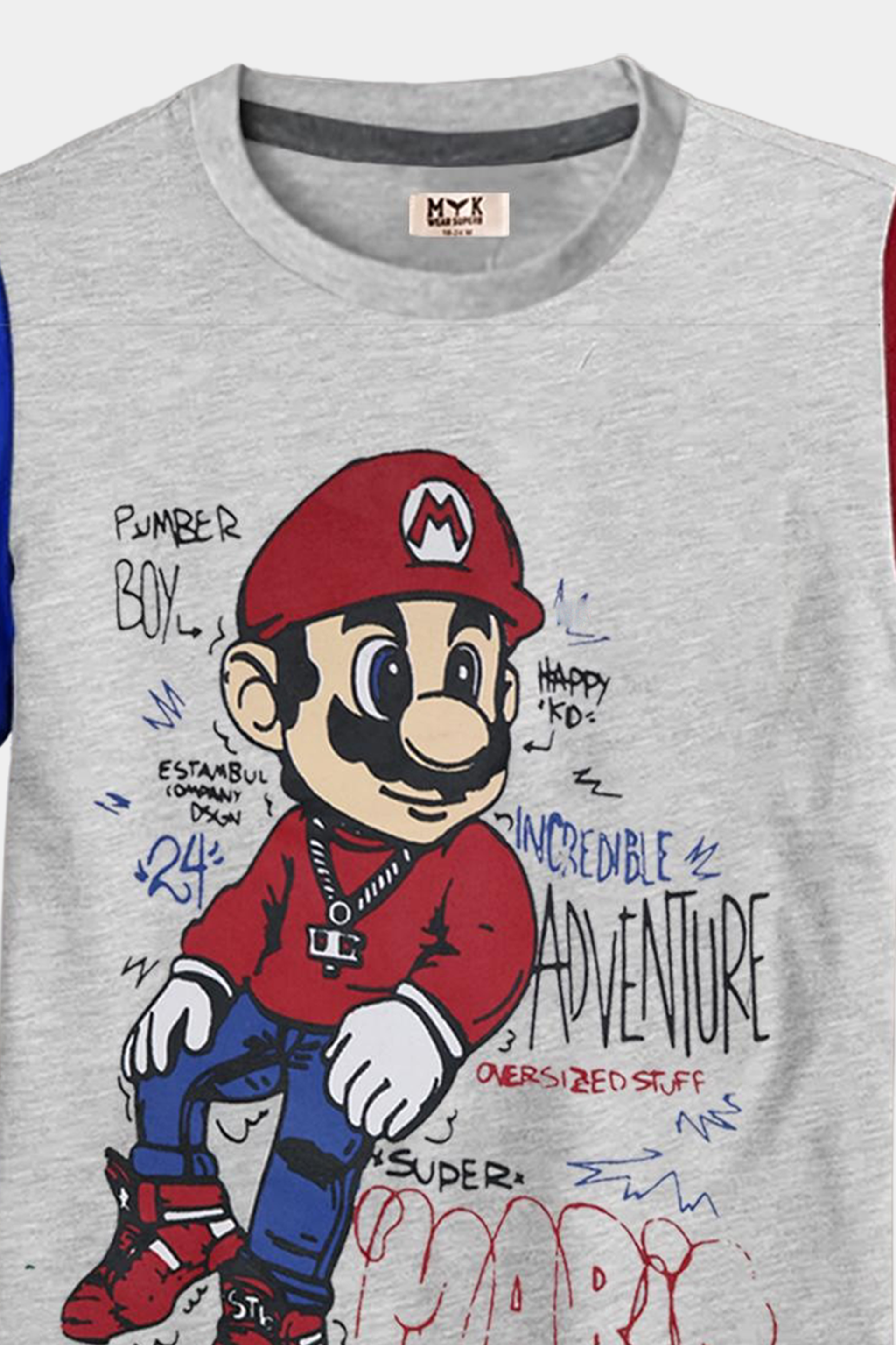 Super Mario White Nicker Shirt - MYK_Fatimas