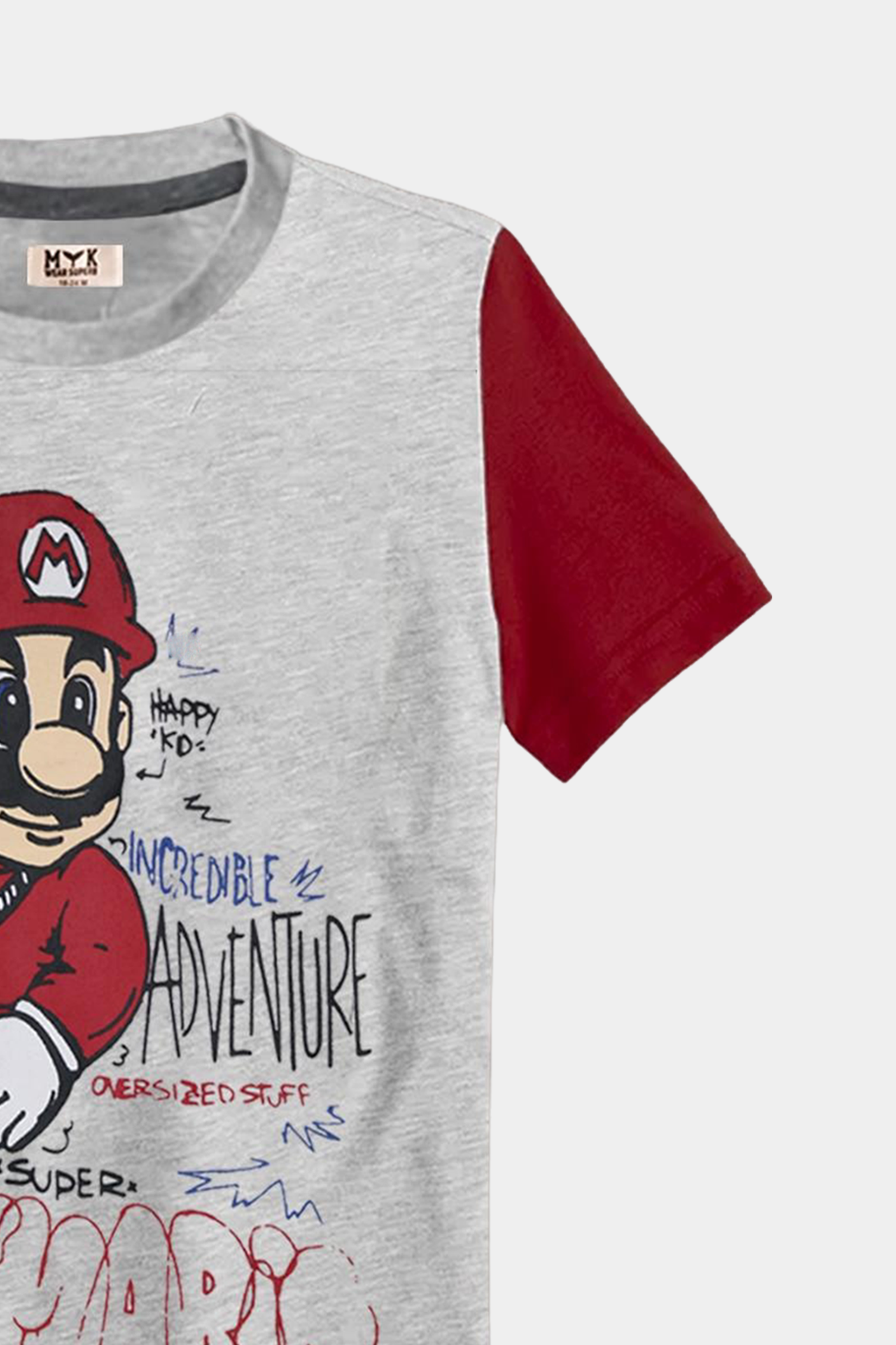 Super Mario White Nicker Shirt - MYK_Fatimas