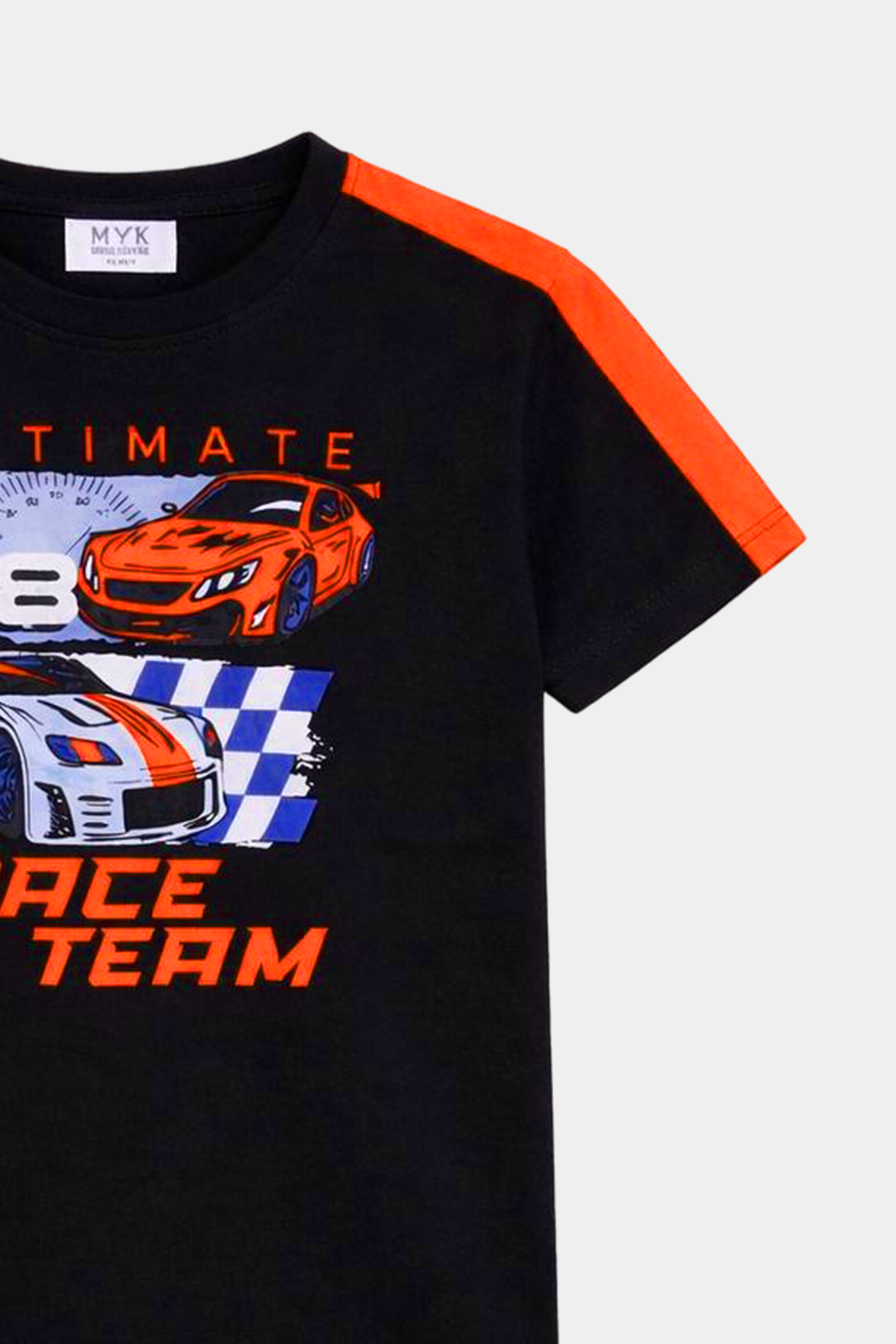 Ultimate Race Team Boys’ Summer Set – Black & Orange - MYK_Fatimas