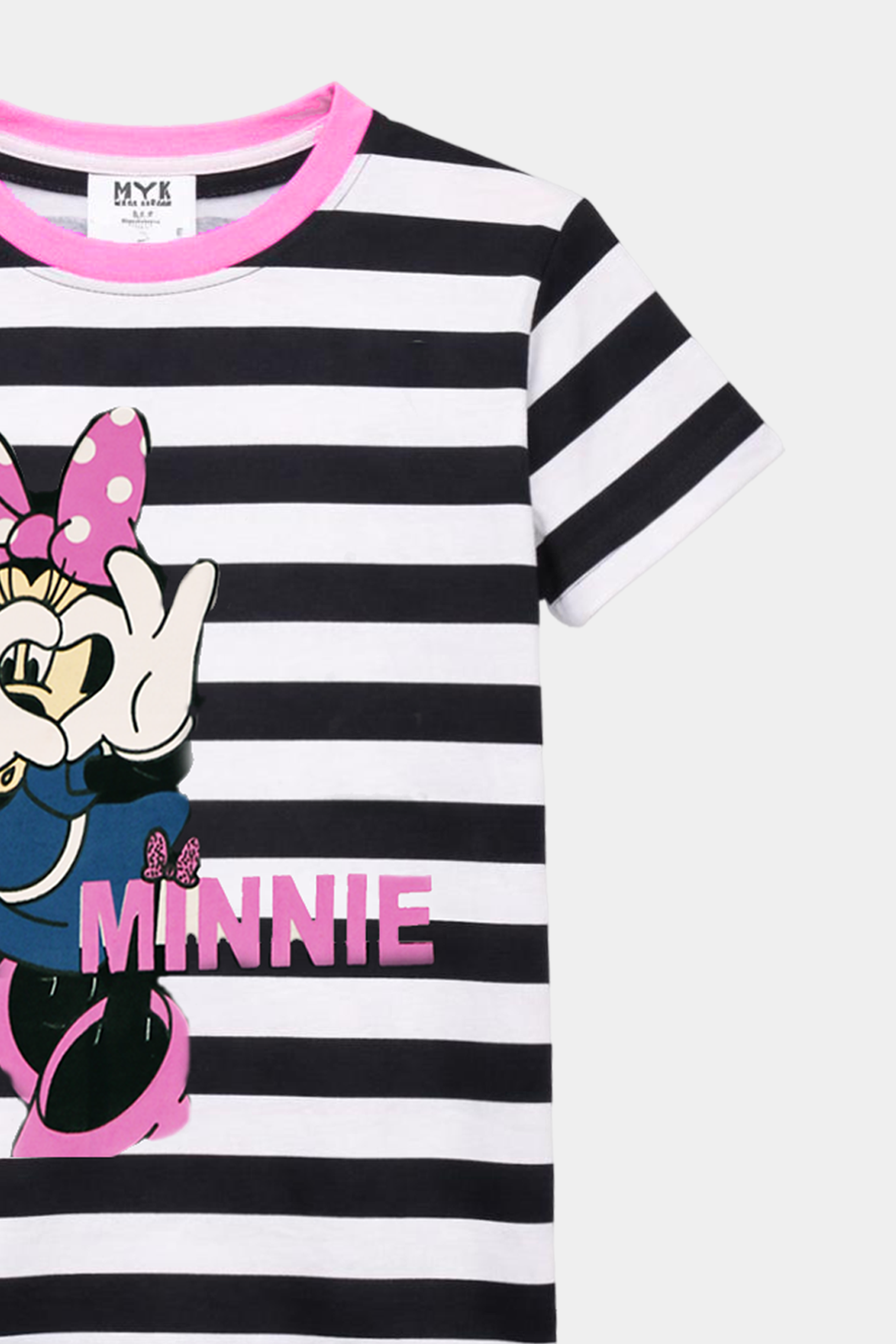 Minnie Mouse Striped Summer Outfit for Girls - MYK_Fatimas
