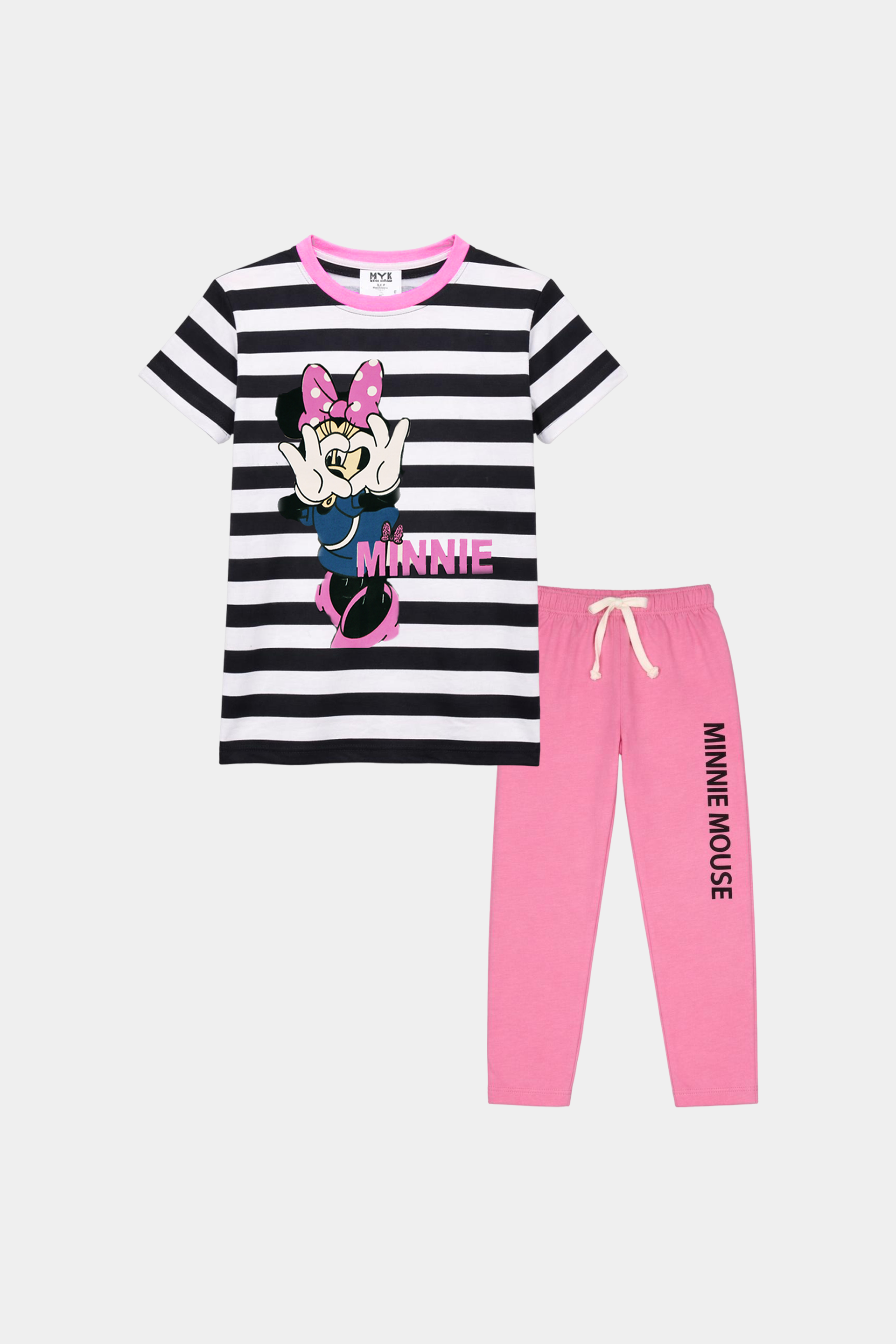 Minnie Mouse Striped Summer Outfit for Girls - MYK_Fatimas