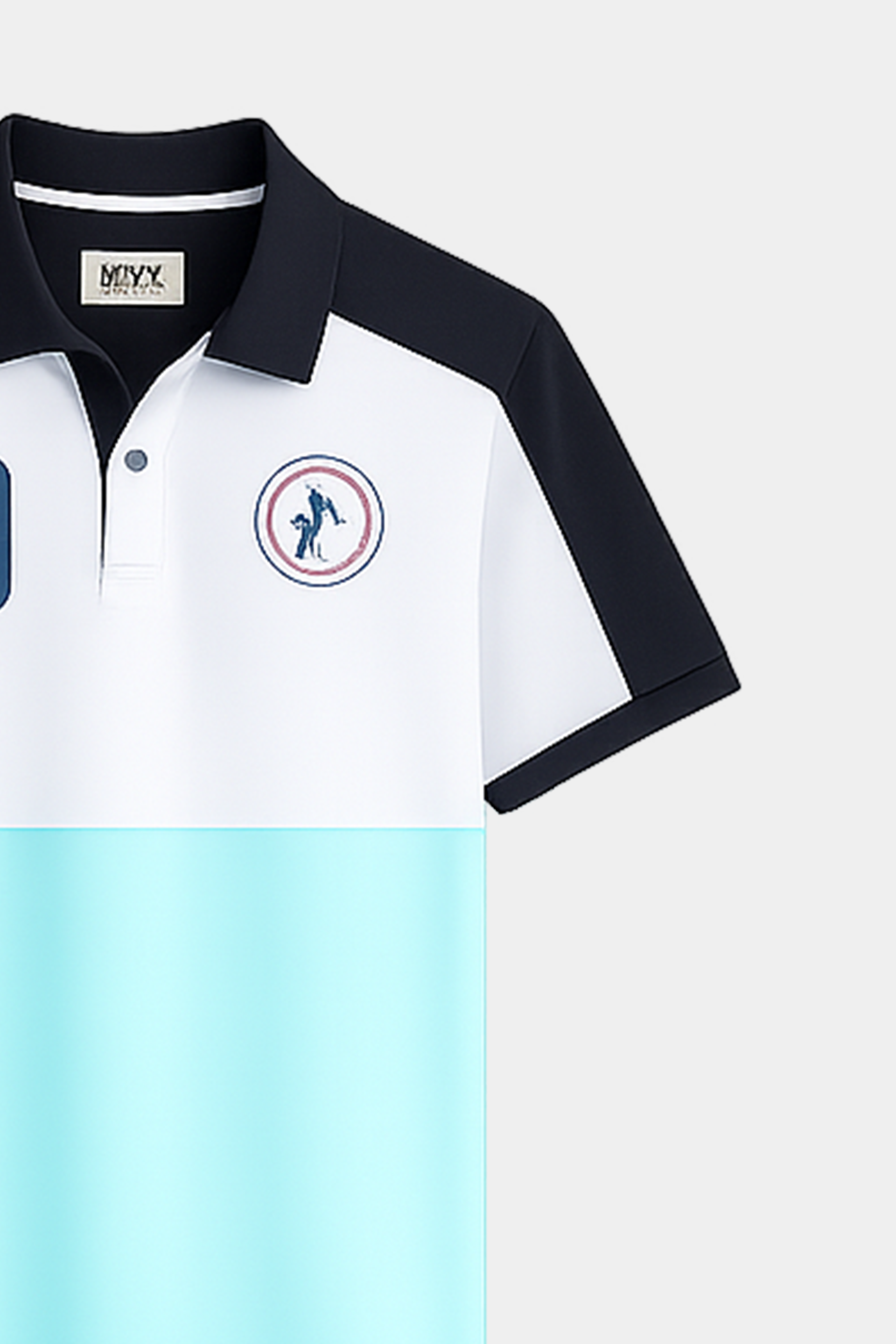 Polo Sky Blue , White & Black Stripped T-Shirt Kids Wear imported - MYK_Fatimas