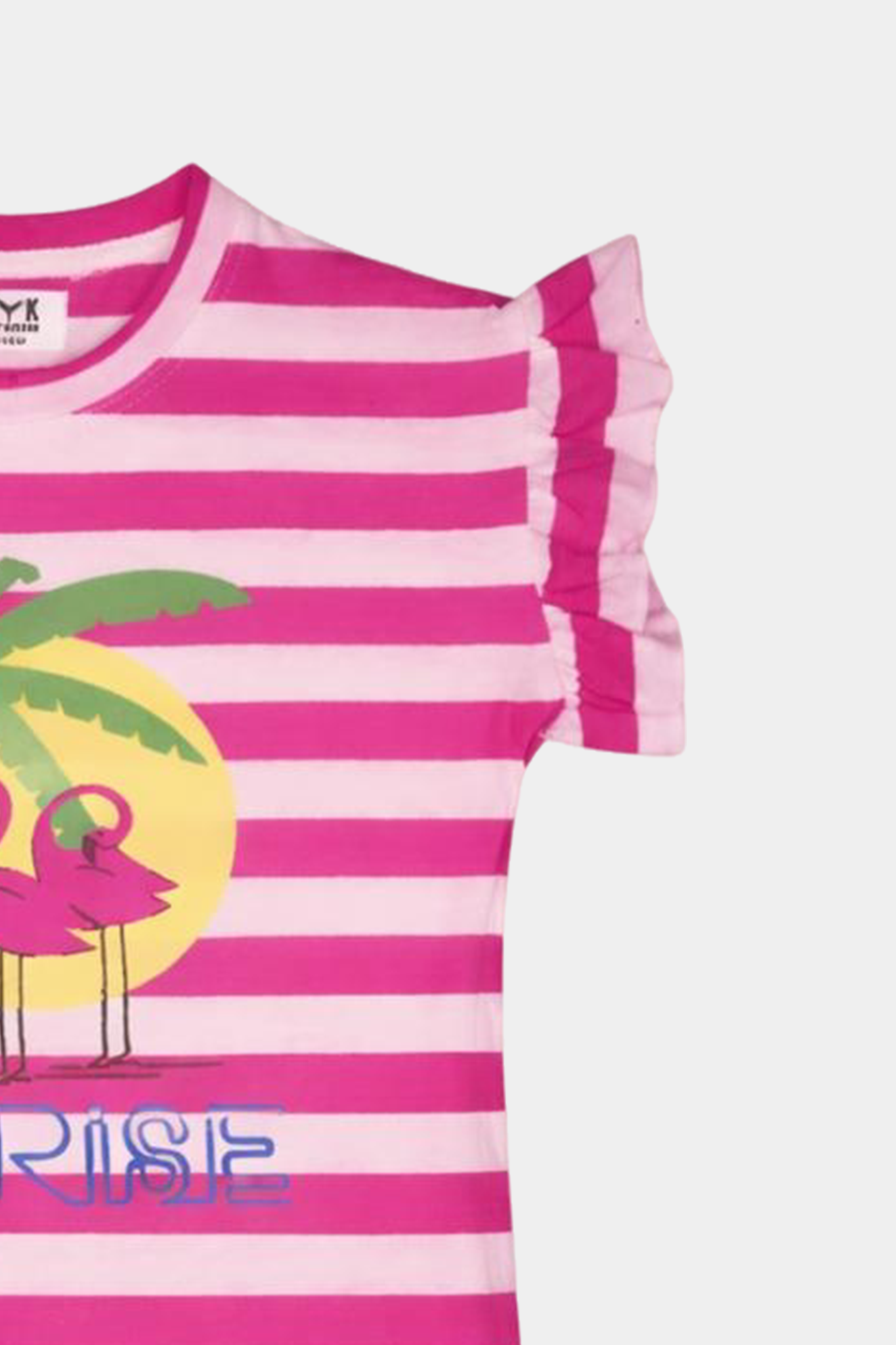 Girls' Pink & White Striped Summer Outfit - MYK_Fatimas