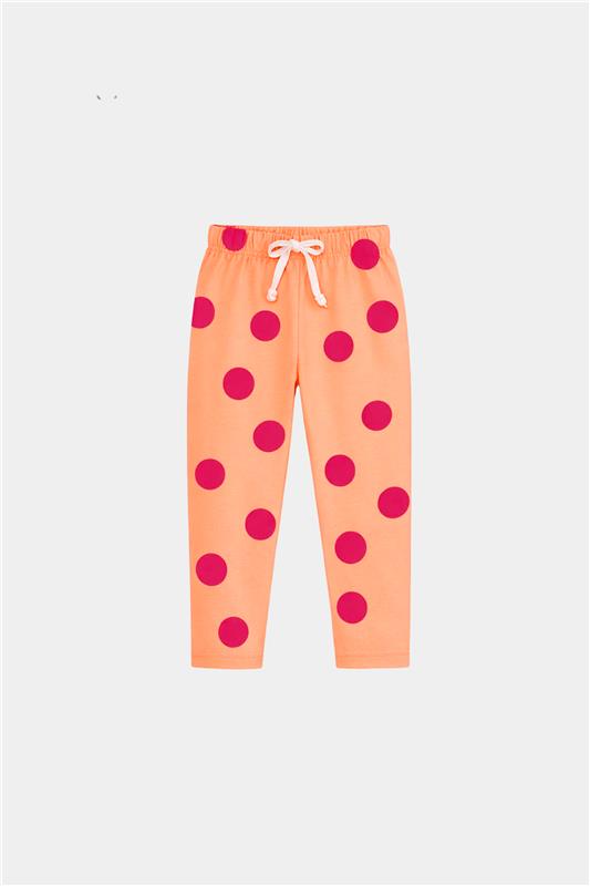 Girls' “A Happy Day” Bunny Polka Dot Summer Set – Peach & Pink - MYK_Fatimas