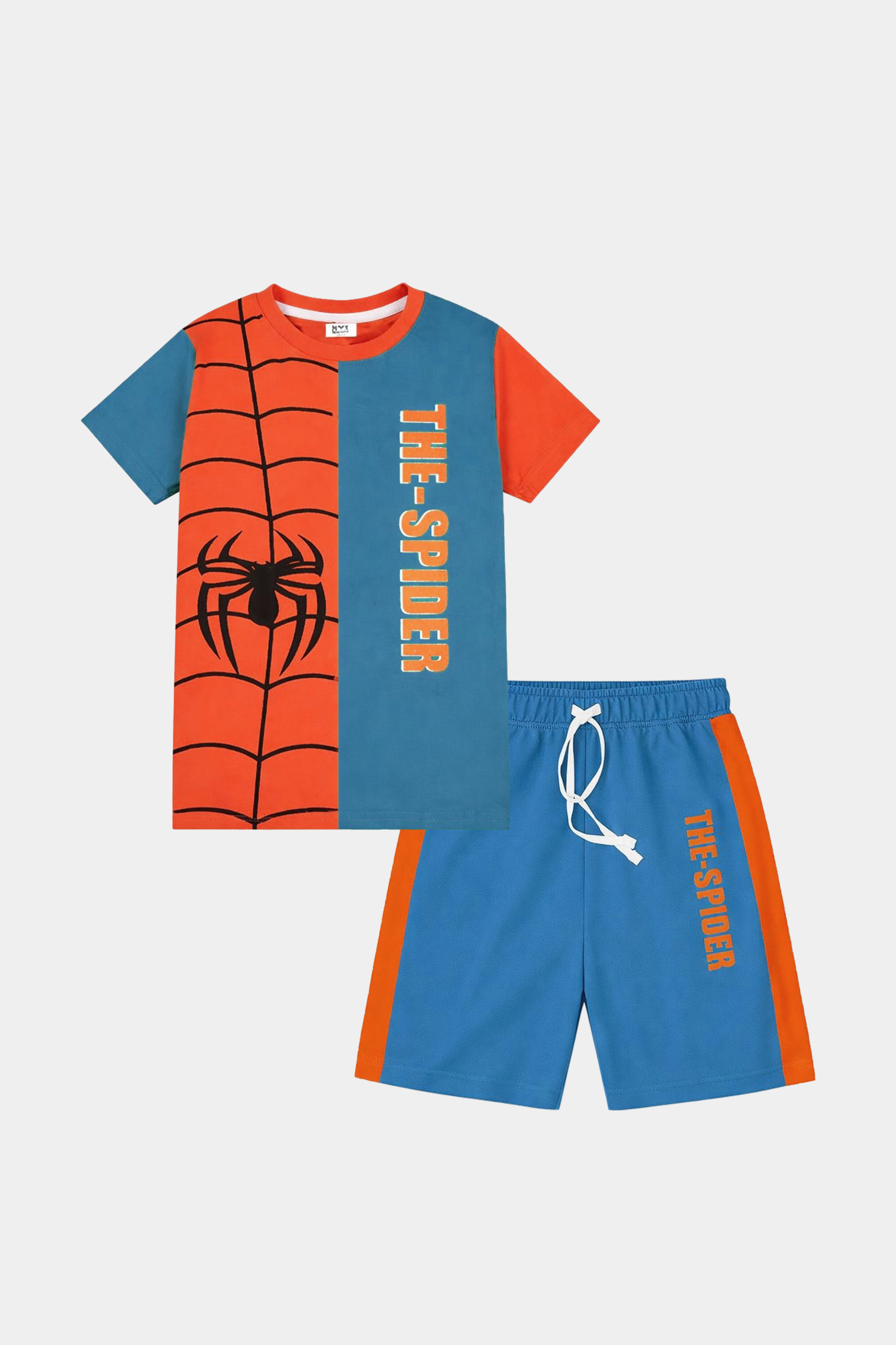 MYK The Spider Polo – Vibrant Orange & Blue Summer Essential - MYK_Fatimas