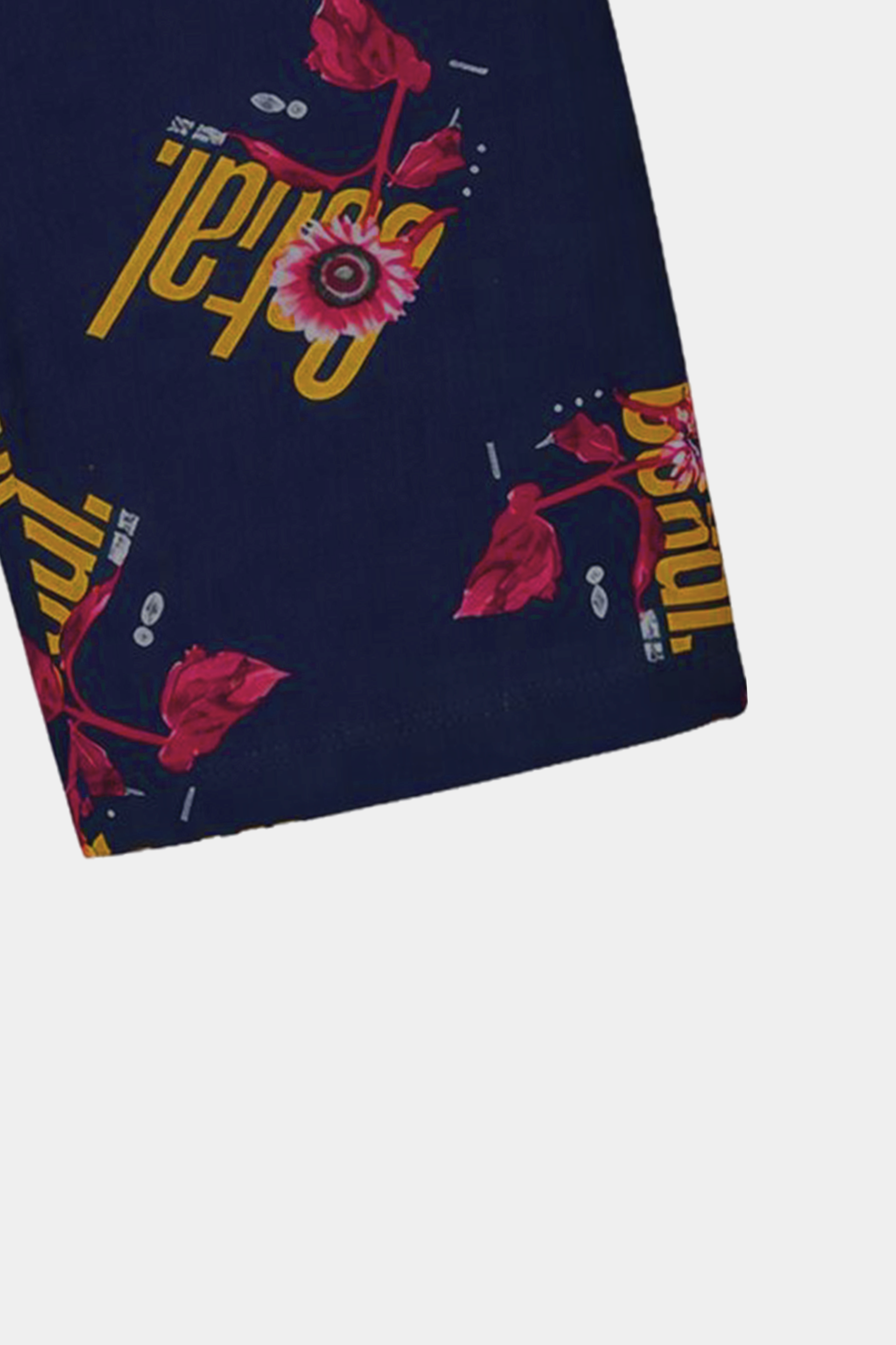 Boys' Printed Linen Shirt & Shorts Co-Ord Set – Navy Blue - MYK_Fatimas