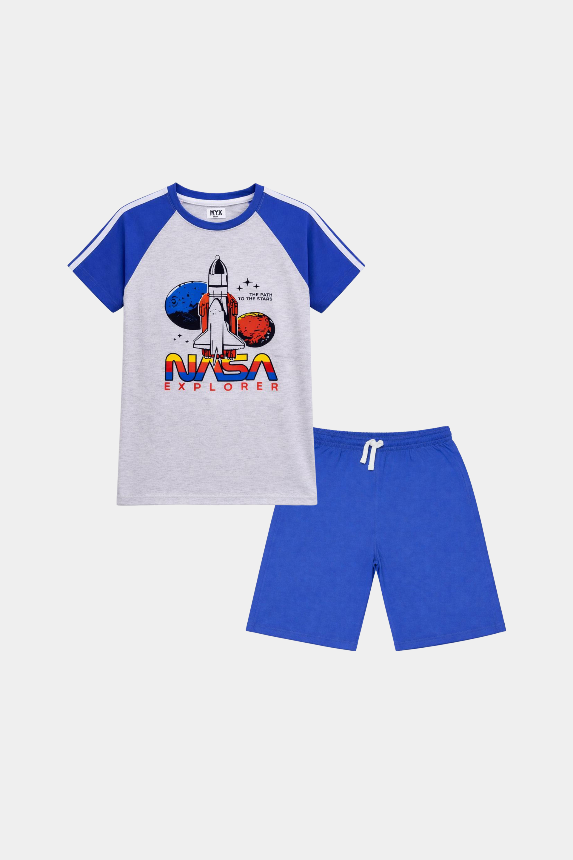 Blue T-Shirt & Shorts Set