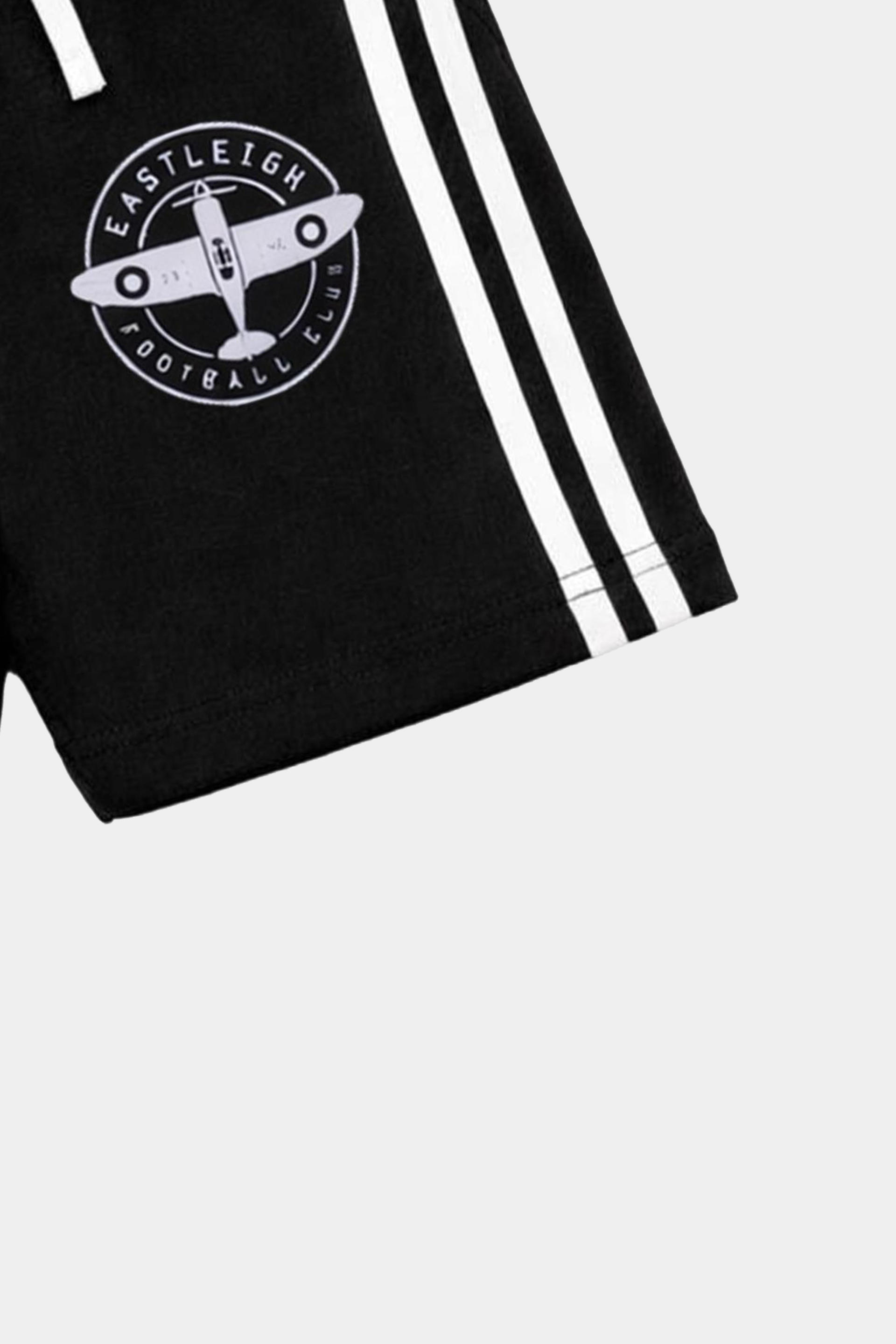 Boys Black & White Aeroplane Print Summer Co-Ord Set - MYK_Fatimas