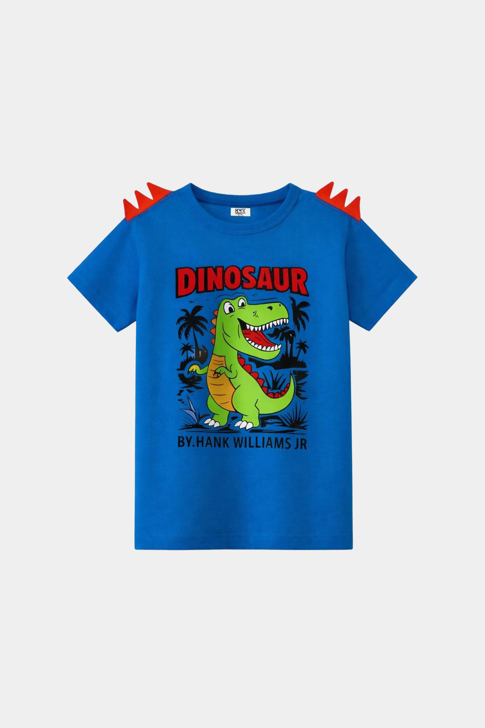 MYK Blue & Red Dinosaur Print Summer Co-ord Set - MYK_Fatimas