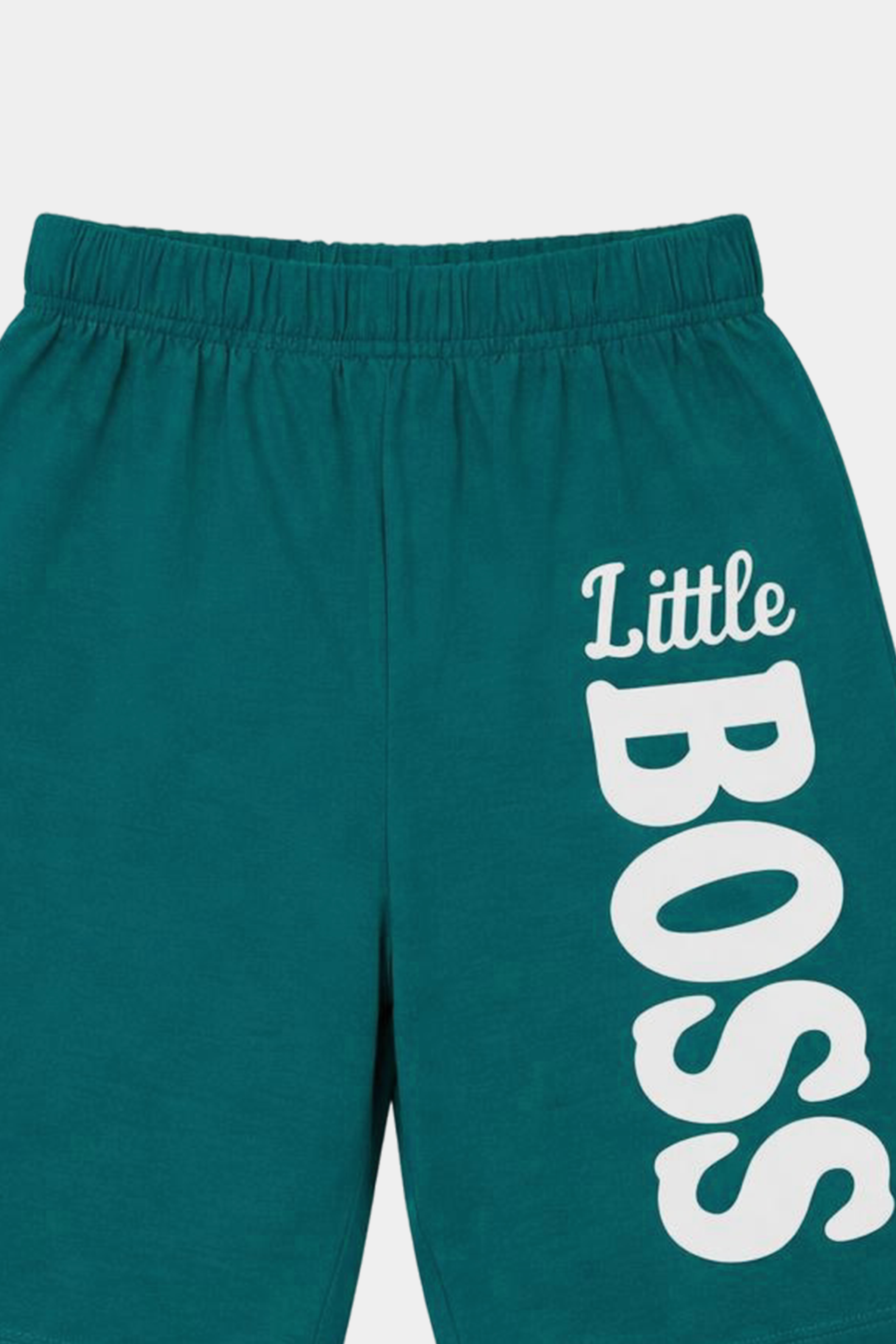 Little Boss Kids Summer T-Shirt & Shorts Set – Bold in Burnt Green - MYK_Fatimas