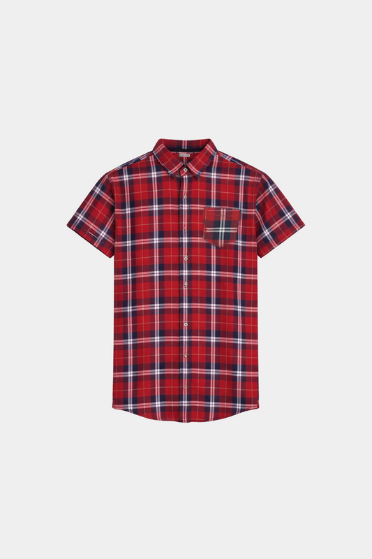 Boys' Red Plaid Summer Set - MYK_Fatimas
