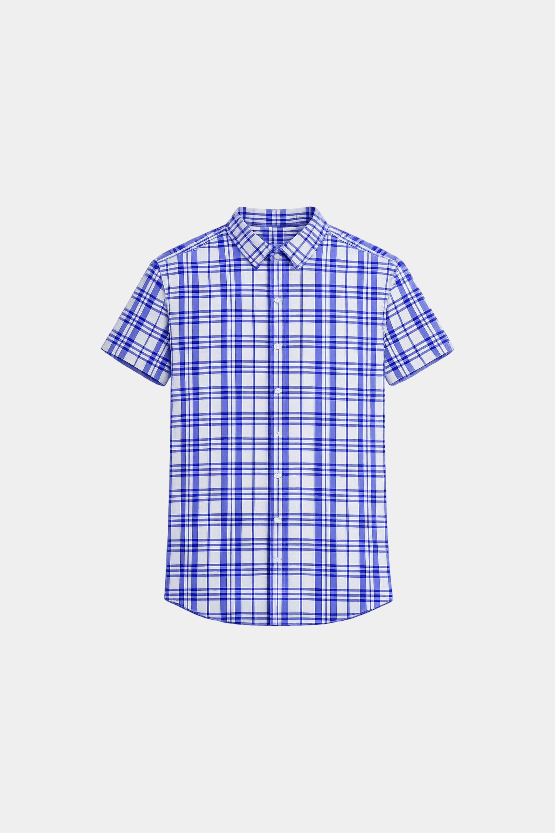 Boys Checkered Shirt & Shorts Set