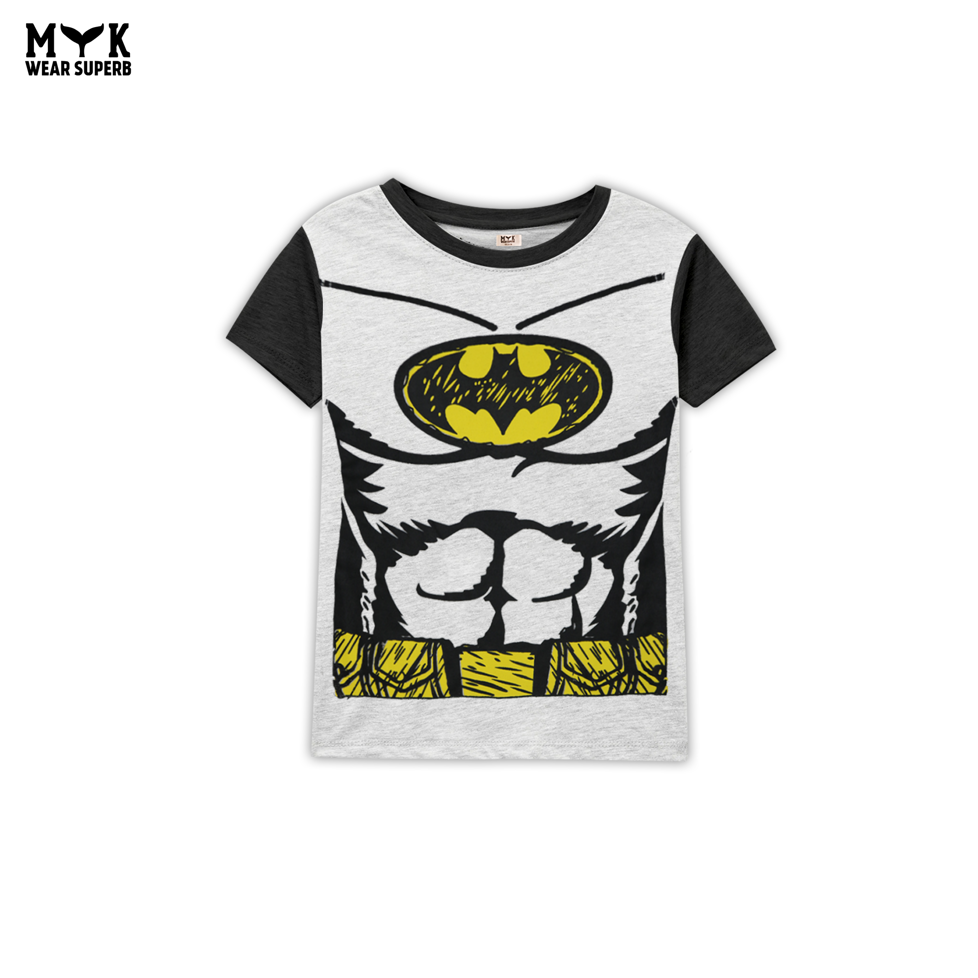 MYK Boys Batman Muscle Print Summer Co-ord Set