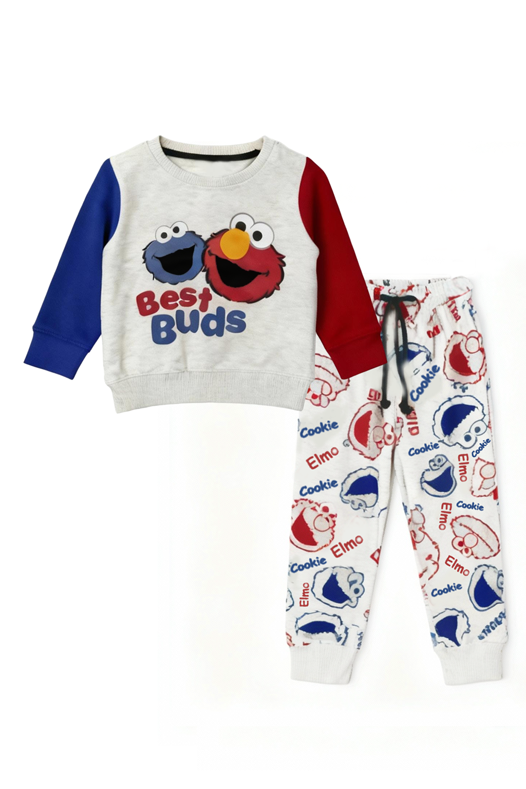 Best Buds Kids Pajama Set – Elmo & Cookie Monster Print