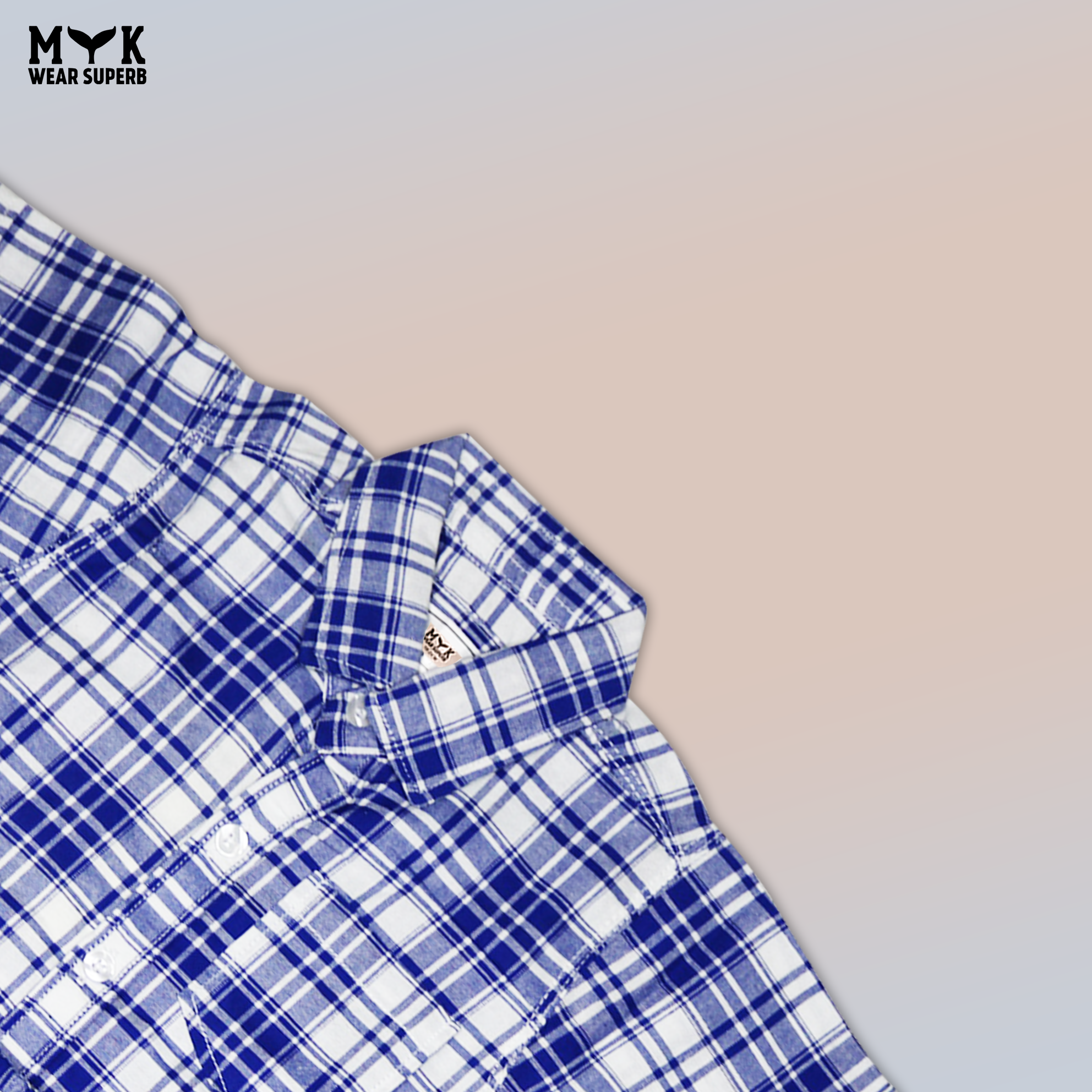 Boys' Blue & White Checkered Summer Set