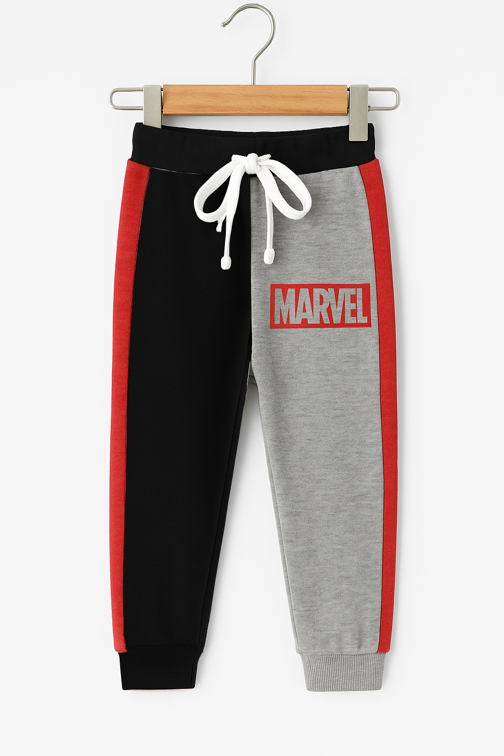 Kids Marvel Red & black Hoodie Fleece Tracksuit 2 Pcs set