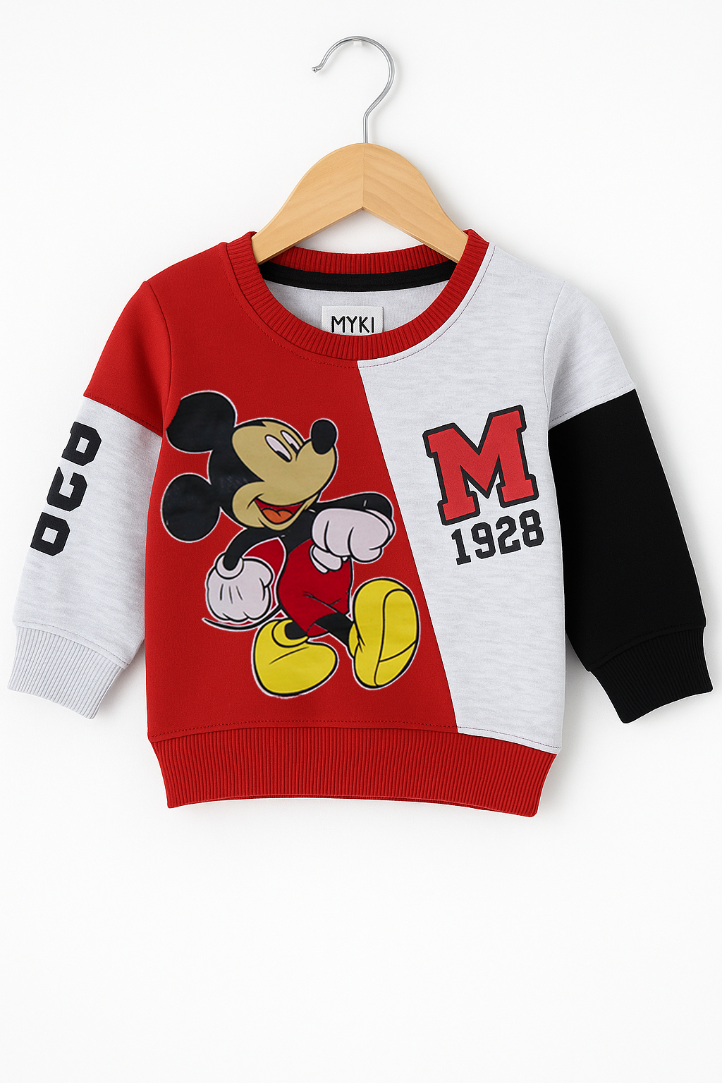 Kids Mickey Mouse Printed Winter Tracksuit Set