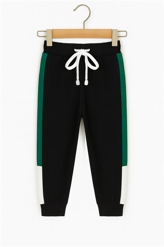 Explore Print Hoodie Dark Green ,White & Black With panel Trouser 2pcs Premium Quality Set