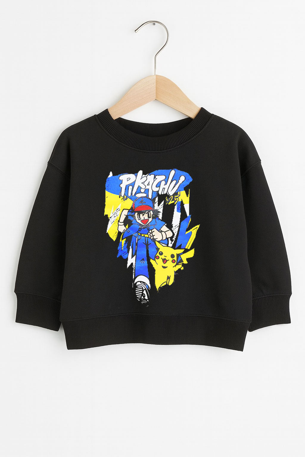 Printed Pikachu Kids Sweatshirt & Trouser  With Dori Outfit Premium Quality Set