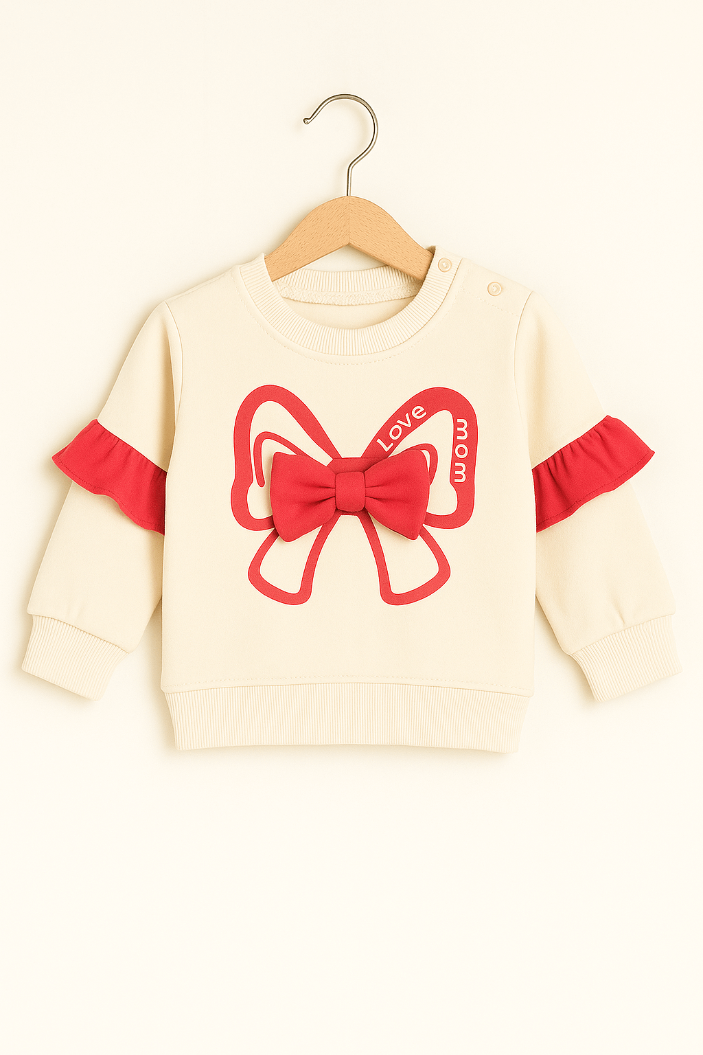 Sweet Love Baby Girl Bow Tracksuit