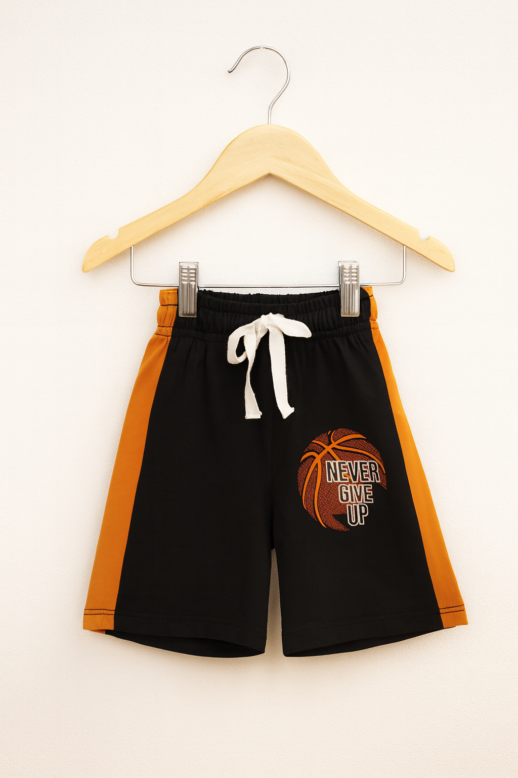 Never Give Up" Sleeveless Basketball Set for Boys – Summer Edition