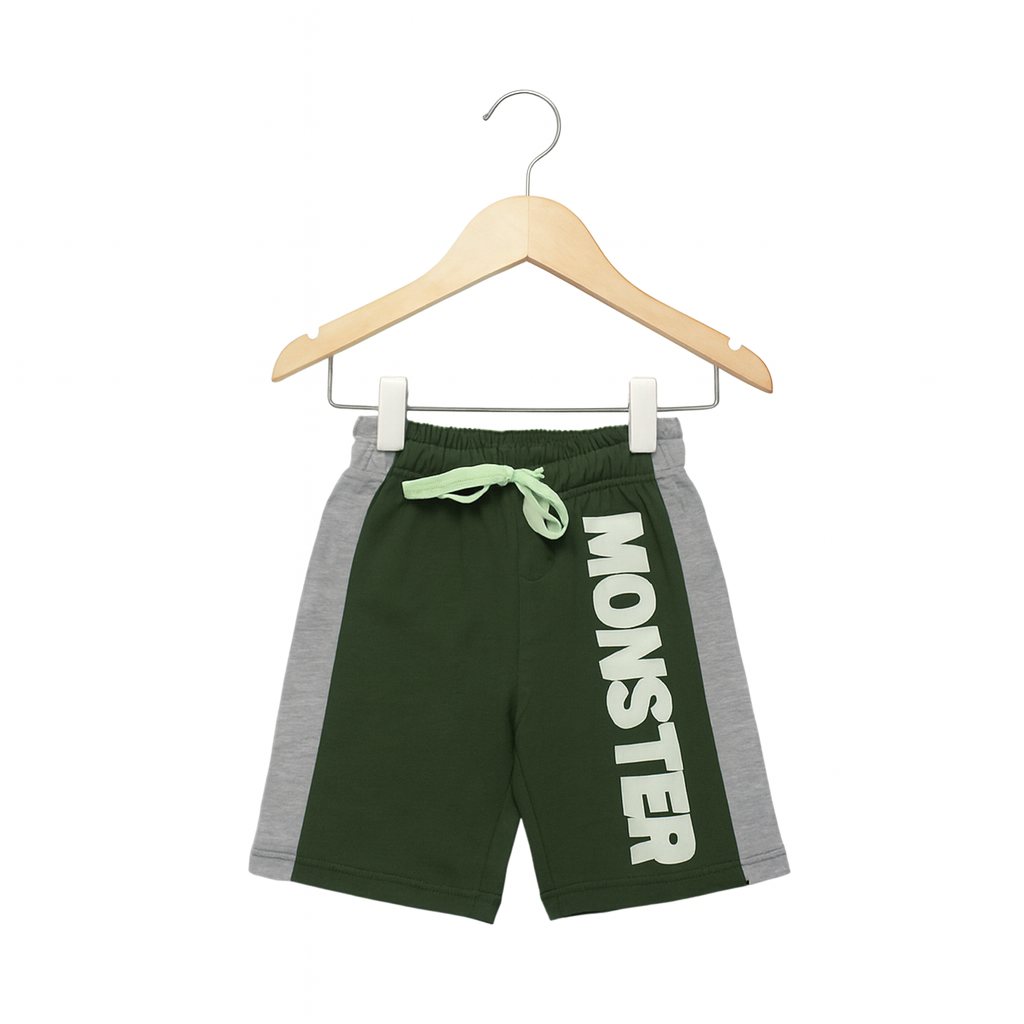 Monster Truck Printed T-Shirt & Shorts Set