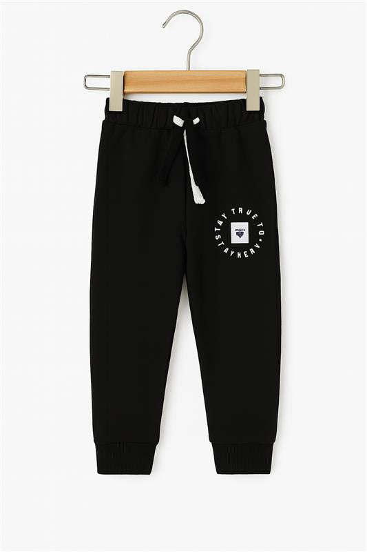 Baby Girl Purple Sweatshirt Butterfly Print & Black Pocket Trouser 2pcs Outfits Set