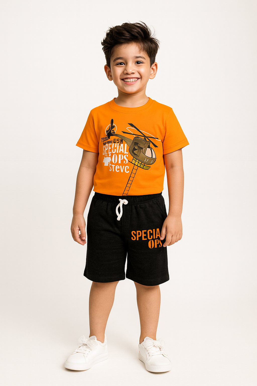 Special Ops Helicopter T-Shirt & Shorts Set