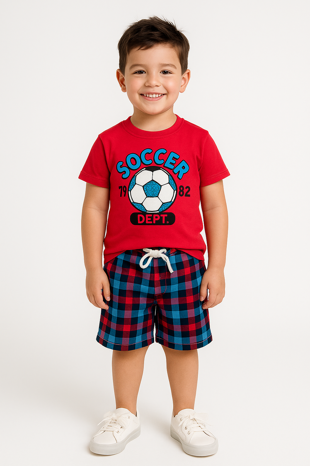 Soccer Champ Kids T-Shirt & Shorts Set – Sporty & Stylish!