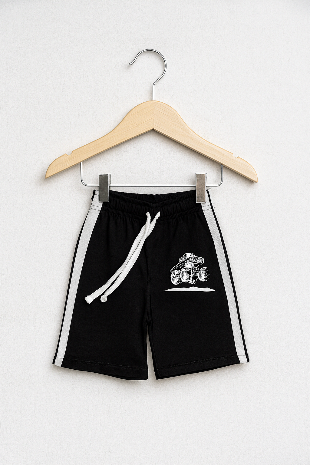 Black & White Striped Summer Set for Boys